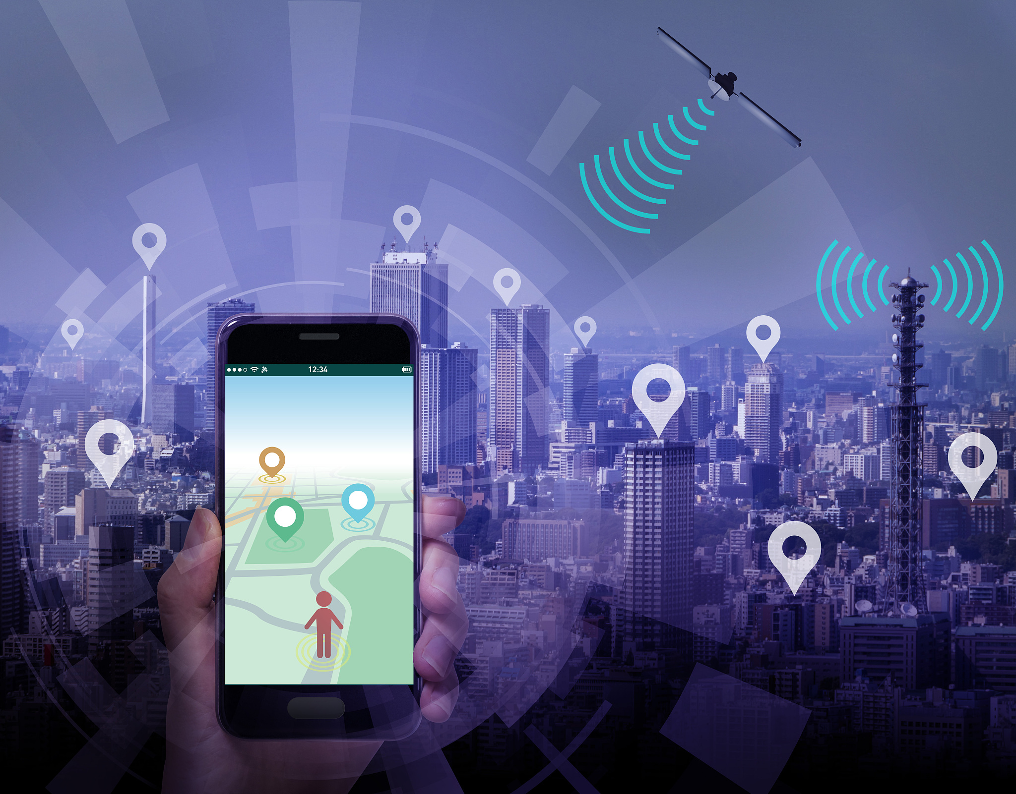 smart city and smart phone application using location informatio