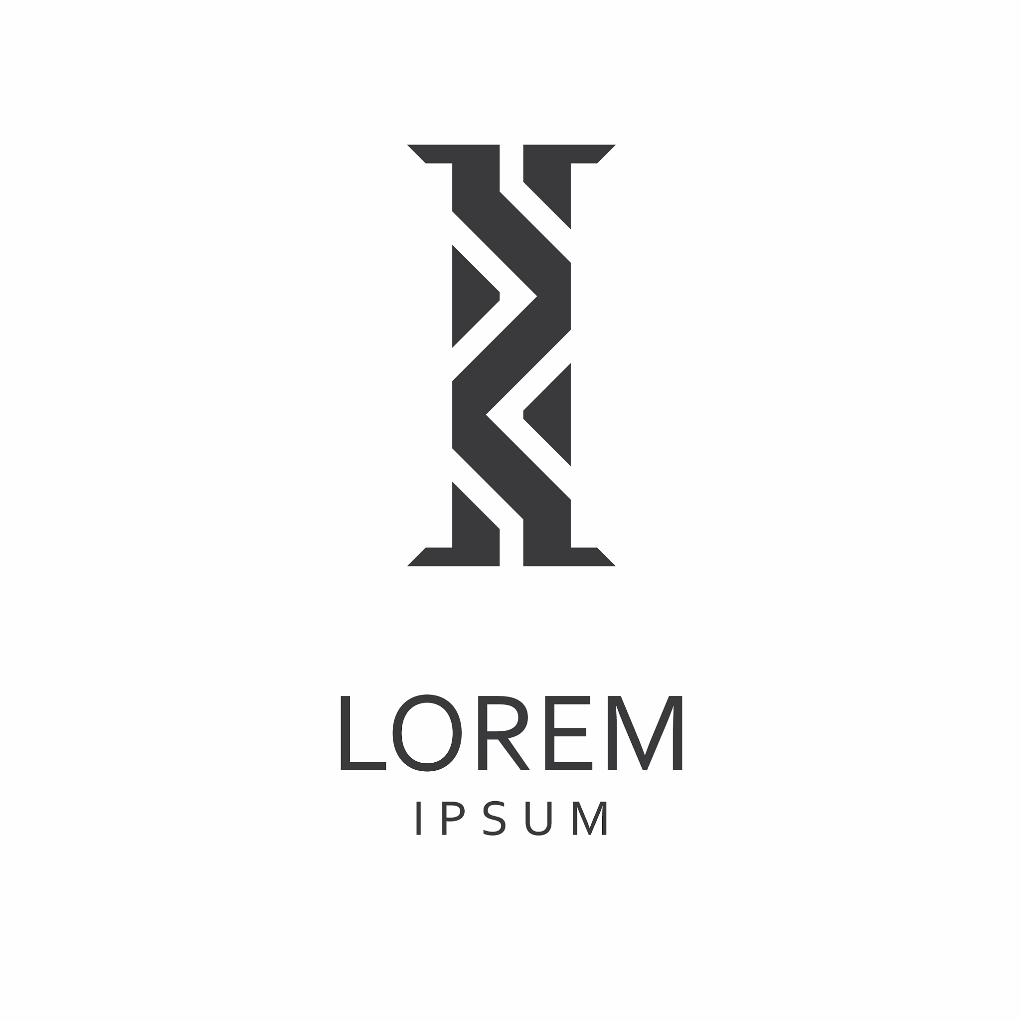 i letter logo icon