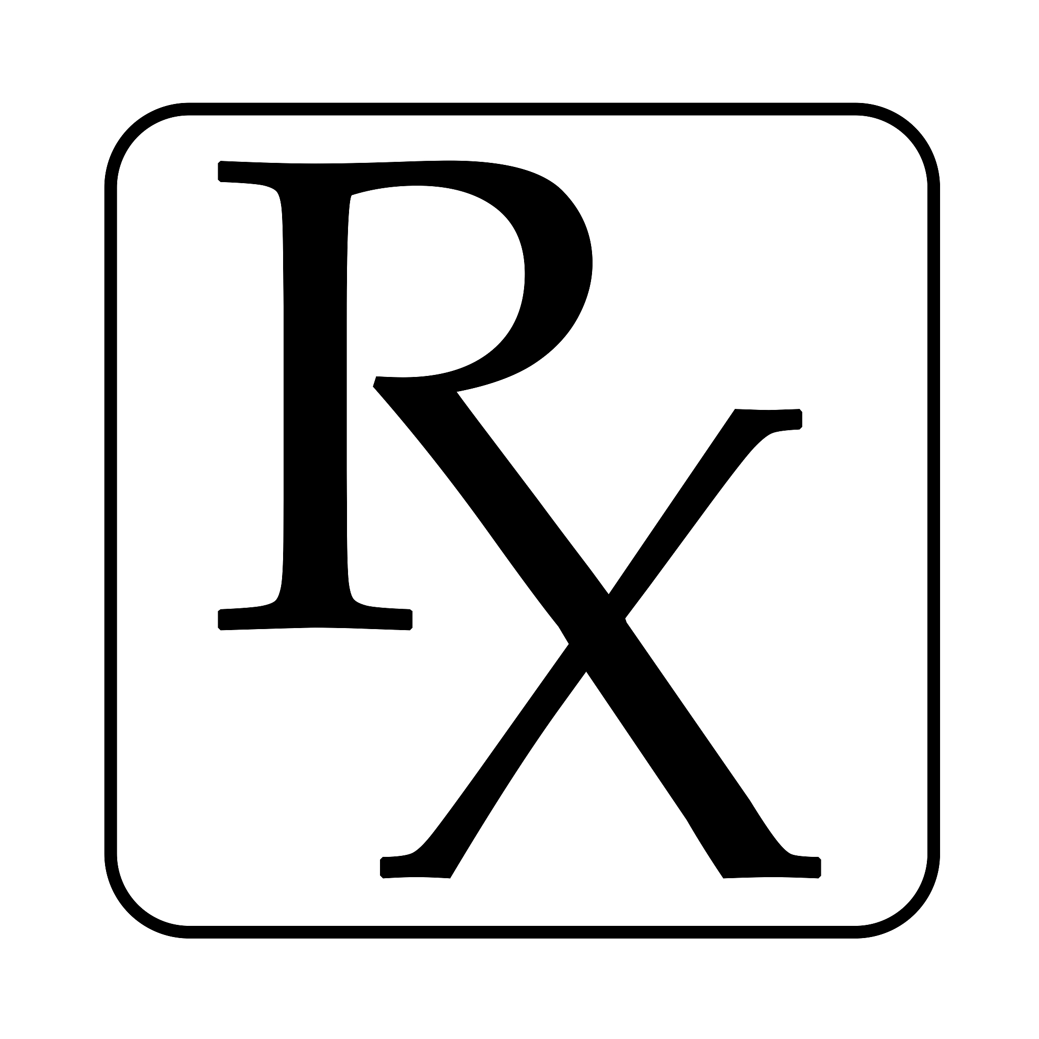 rx symbol illustration
