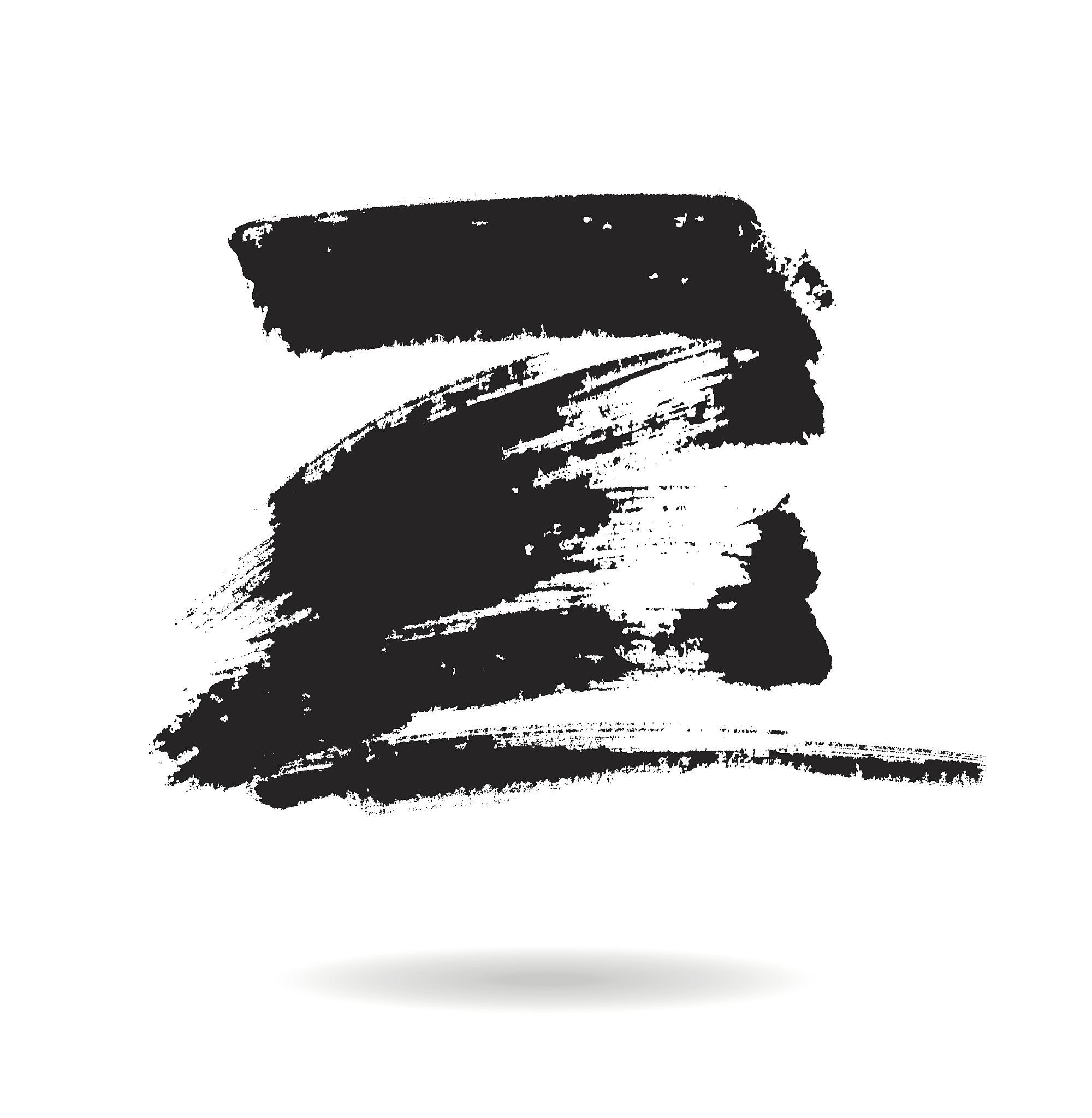 black grungy vector abstract hand-painted background. brush desi