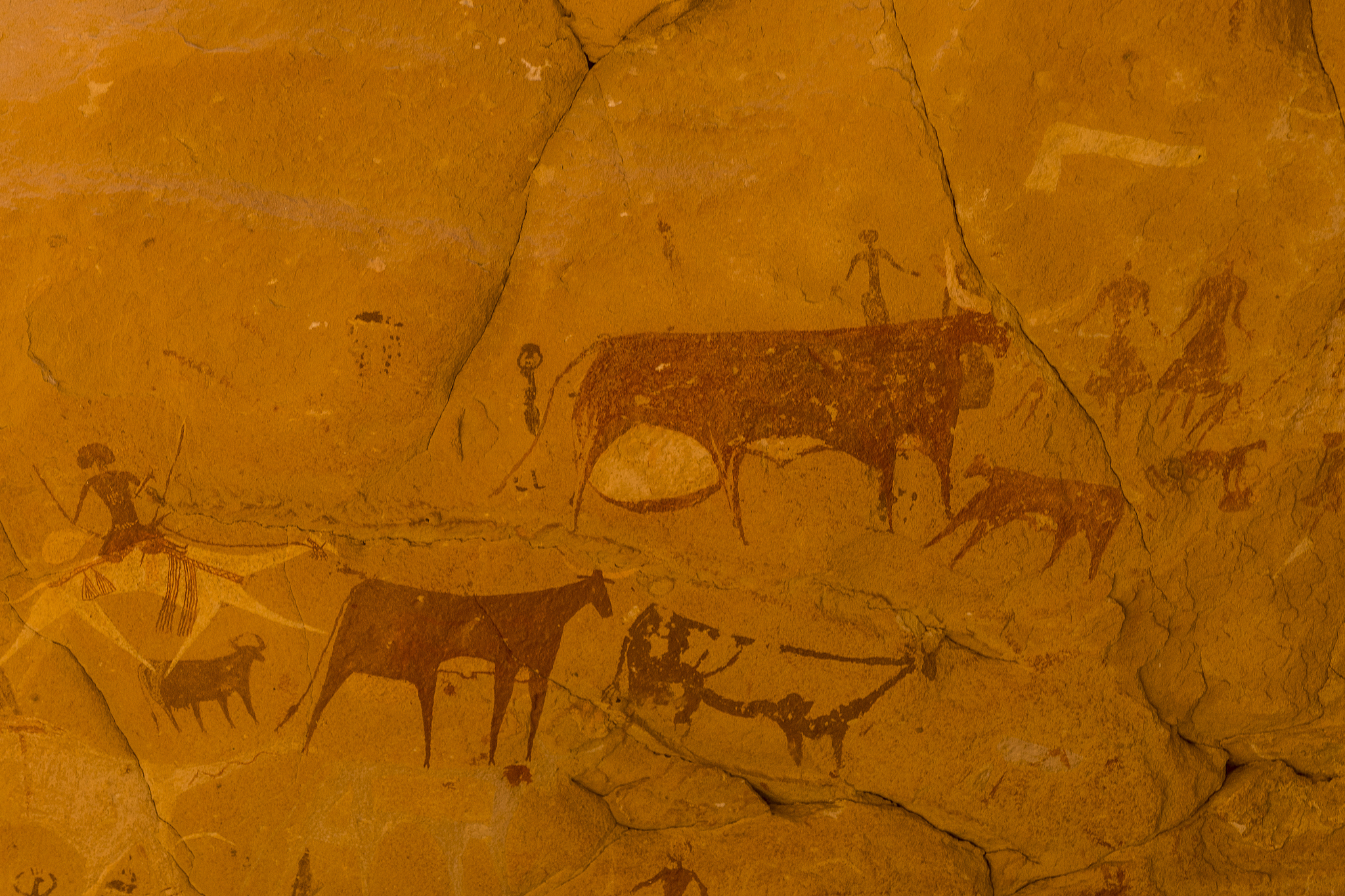 rock paintings, ennedi plateau, unesco world heritage site, enne