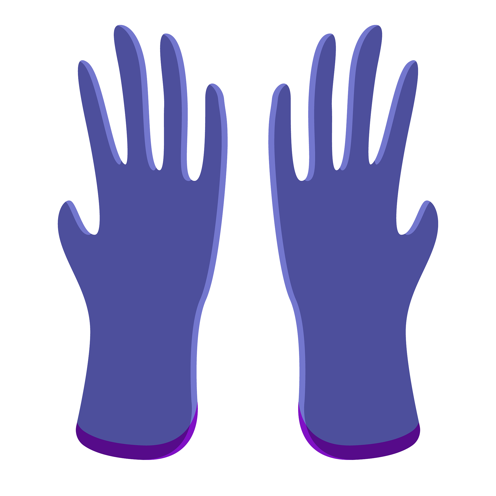 construction gloves icon. use for dish wash and disinfection