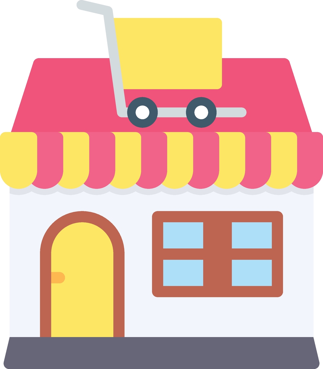 简笔画积木店：用房子图案吸引顾客