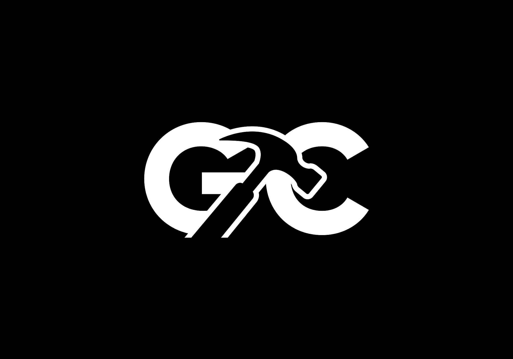 g c initial letter logo design, graphic alphabet symbol for corp