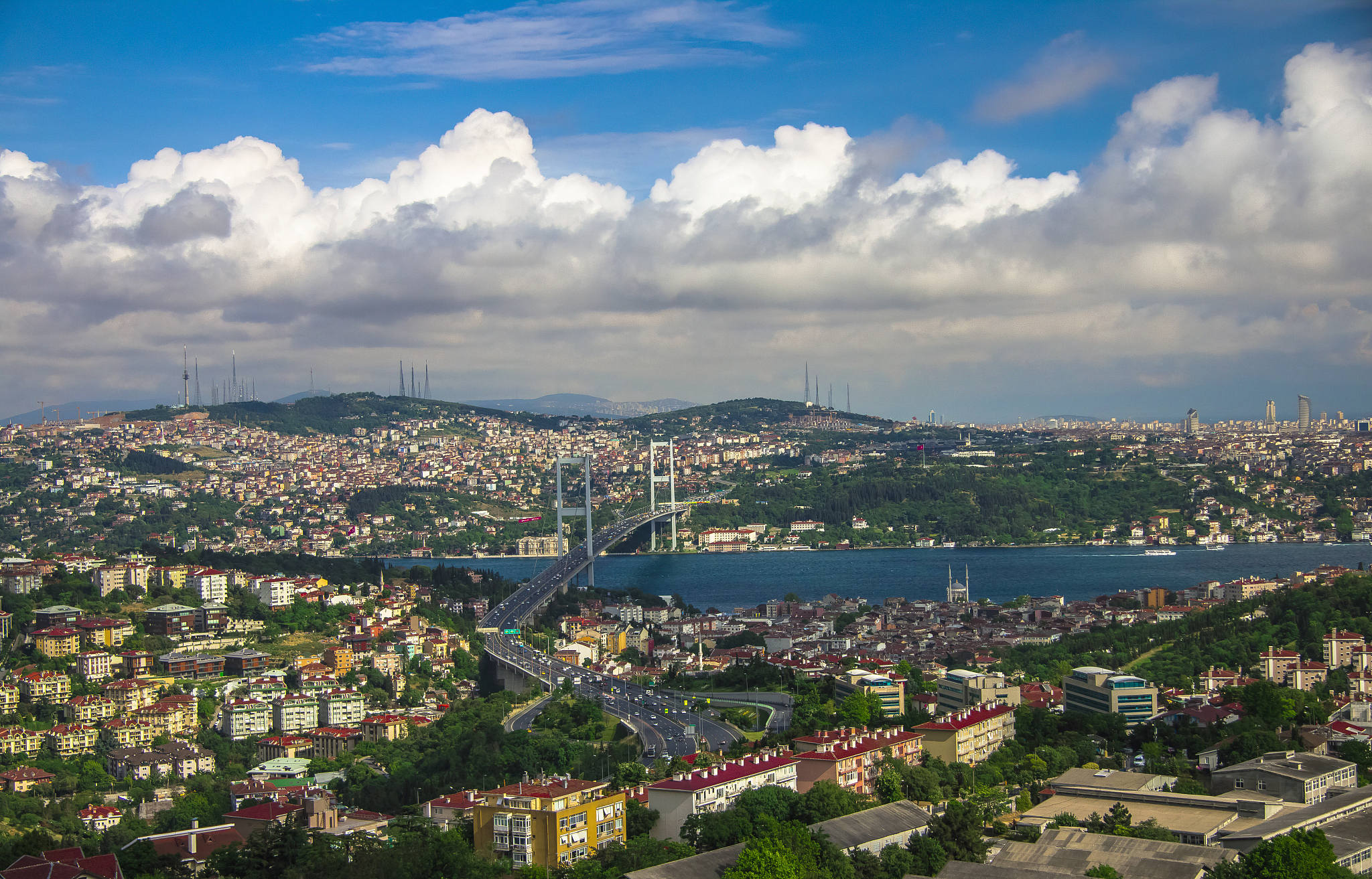 view of the istanbul city
