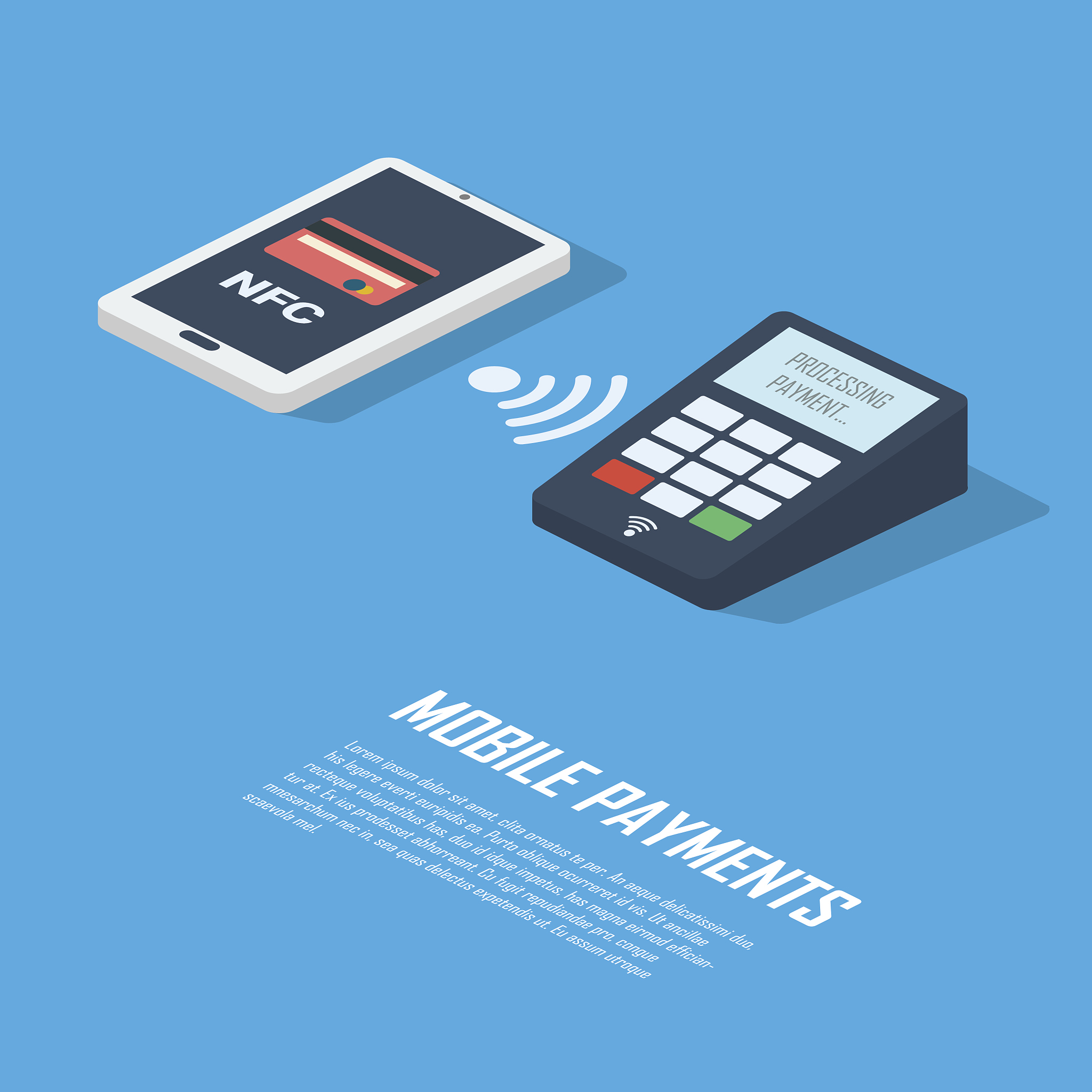 mobile payments concept infographics presentation. smartphone wi