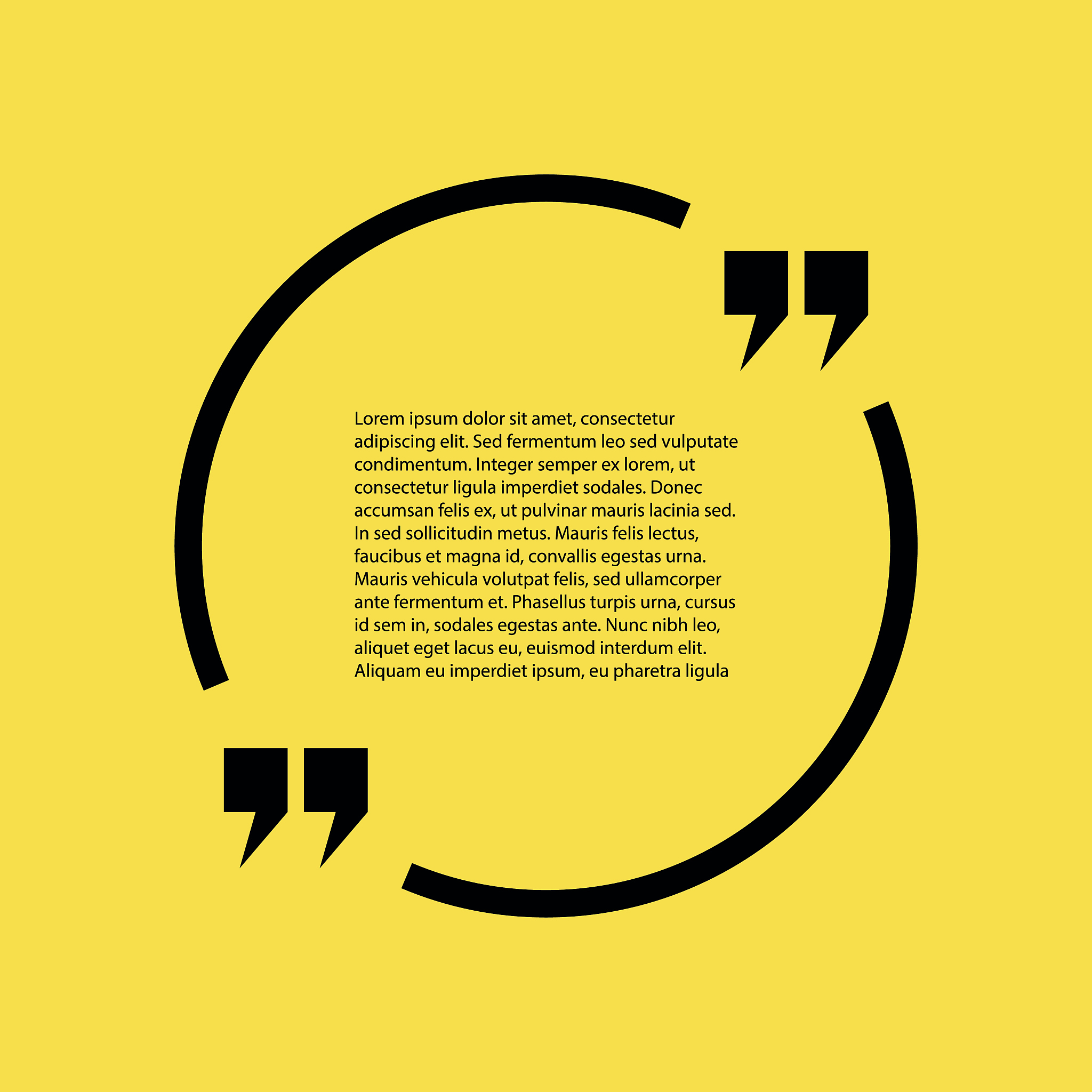 stock quote the text on a yellow background