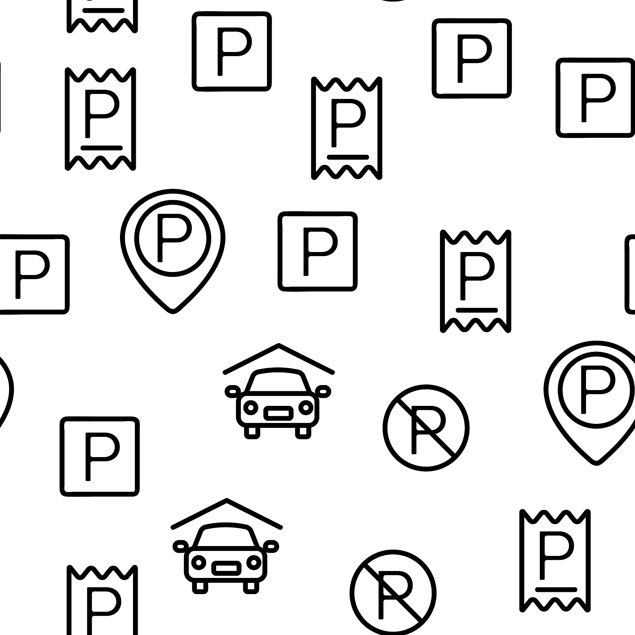 parking vector seamless pattern