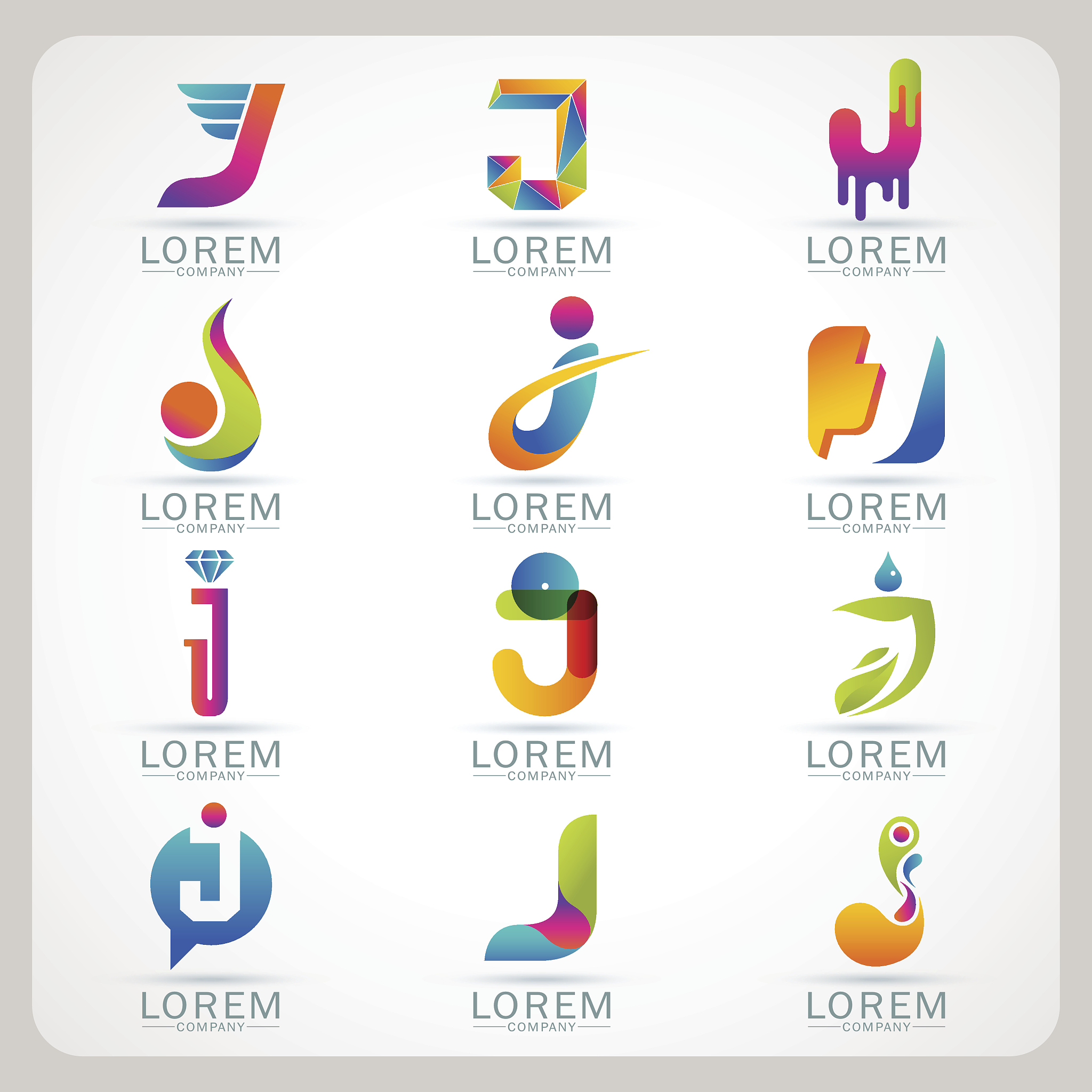logo letter element template