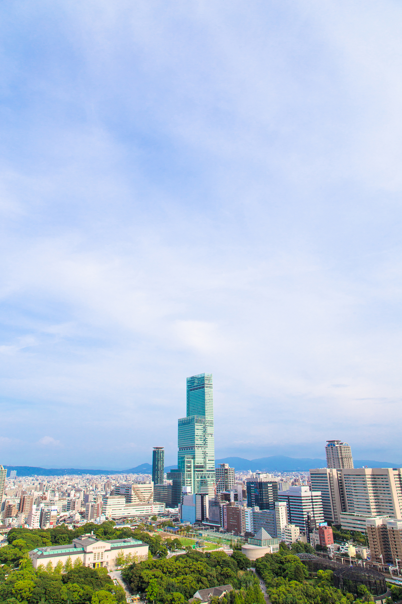 osaka city landscape, japan