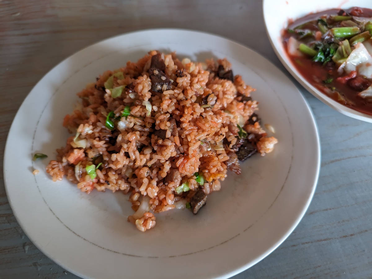 光头粉上浇的那一点点的肉沫是咋做的