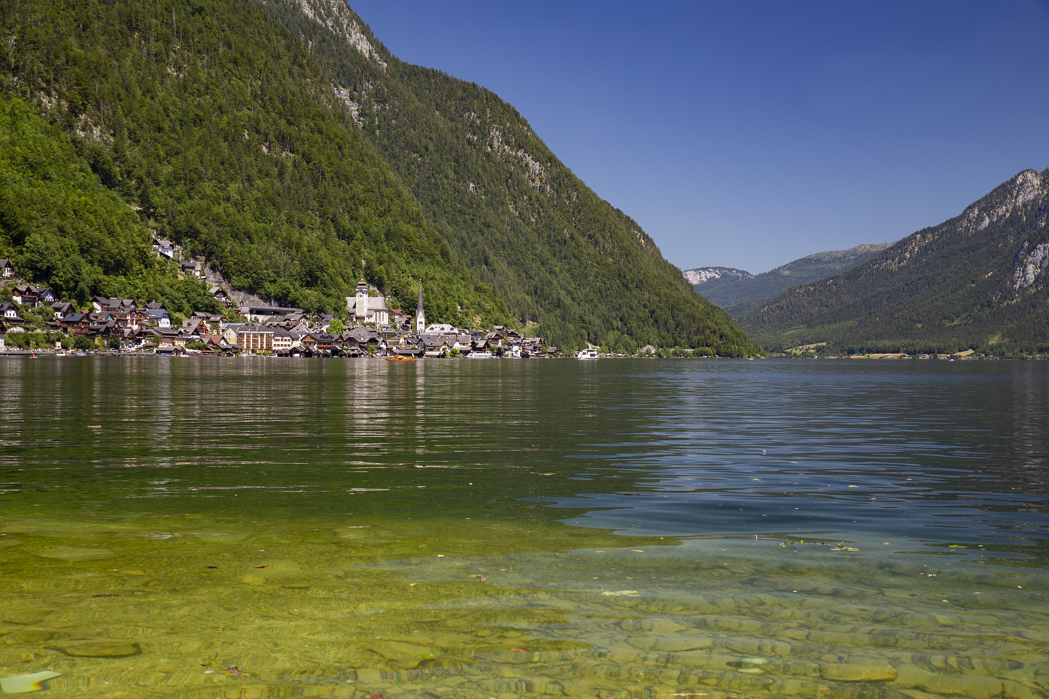 hallstatt view from park island