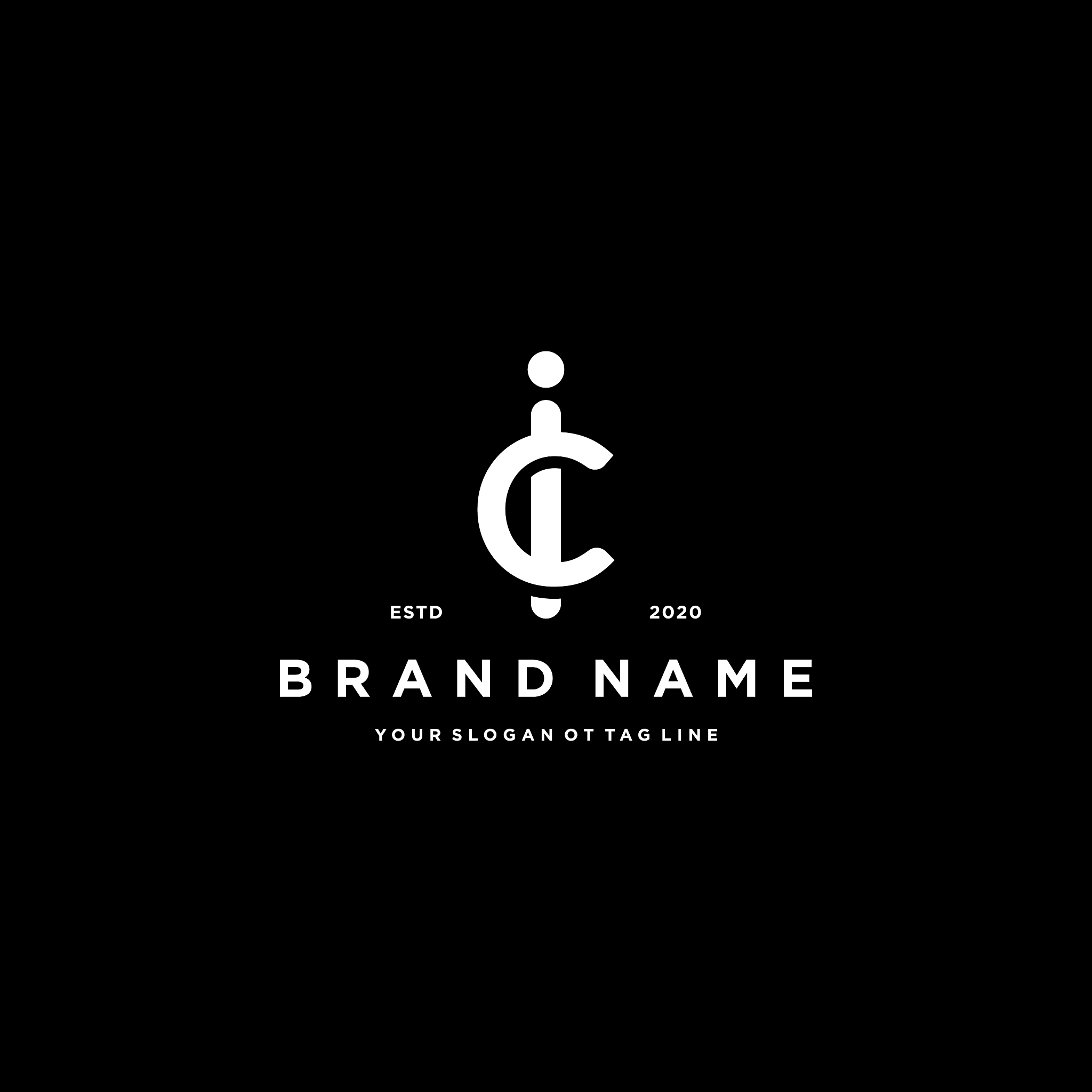 letter ci logo design