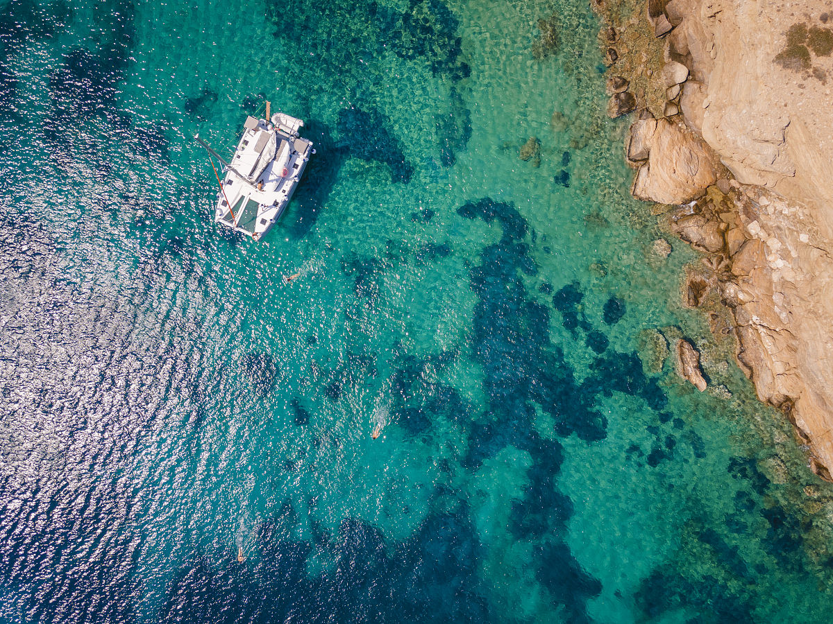 在海