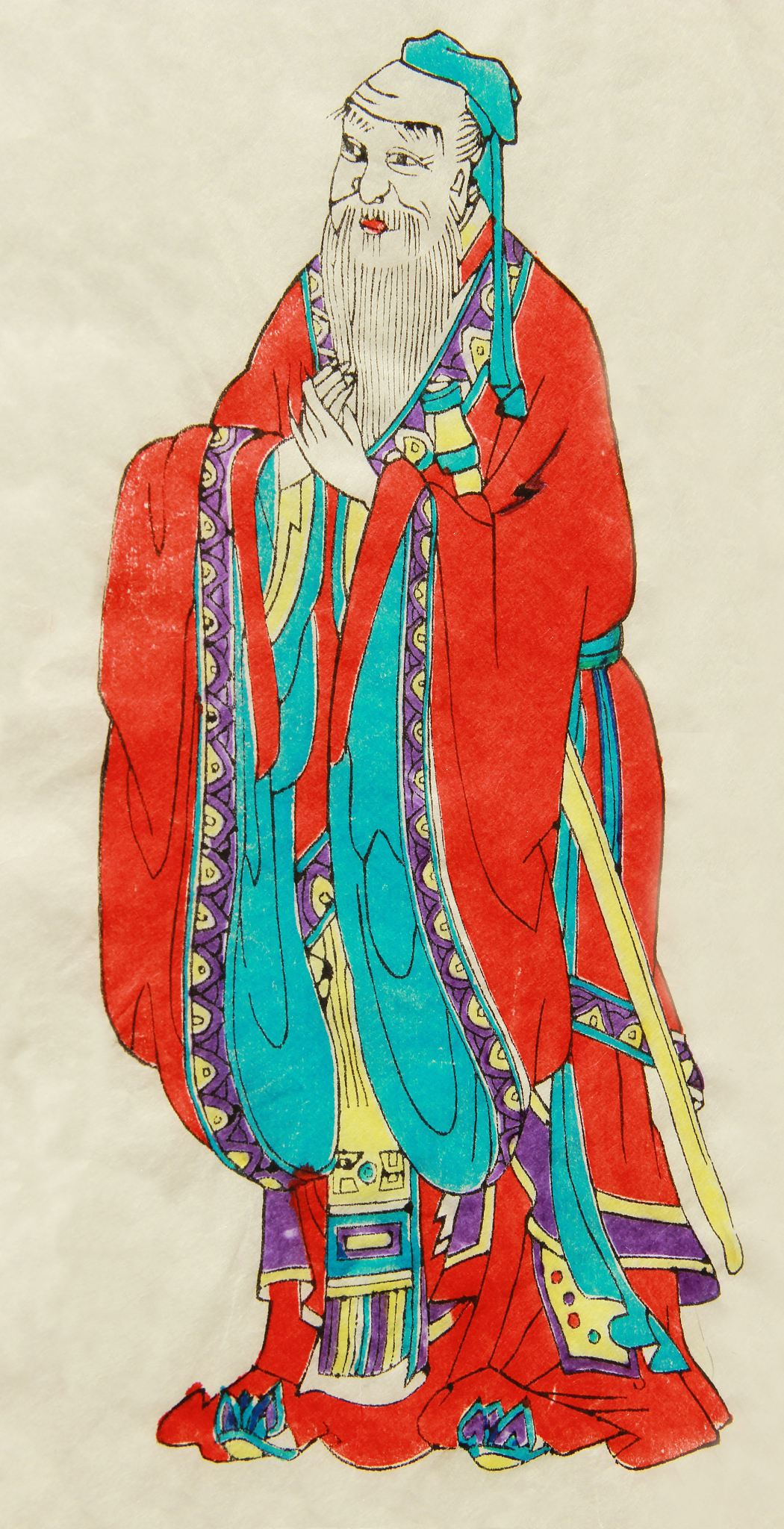 年画-孔子像