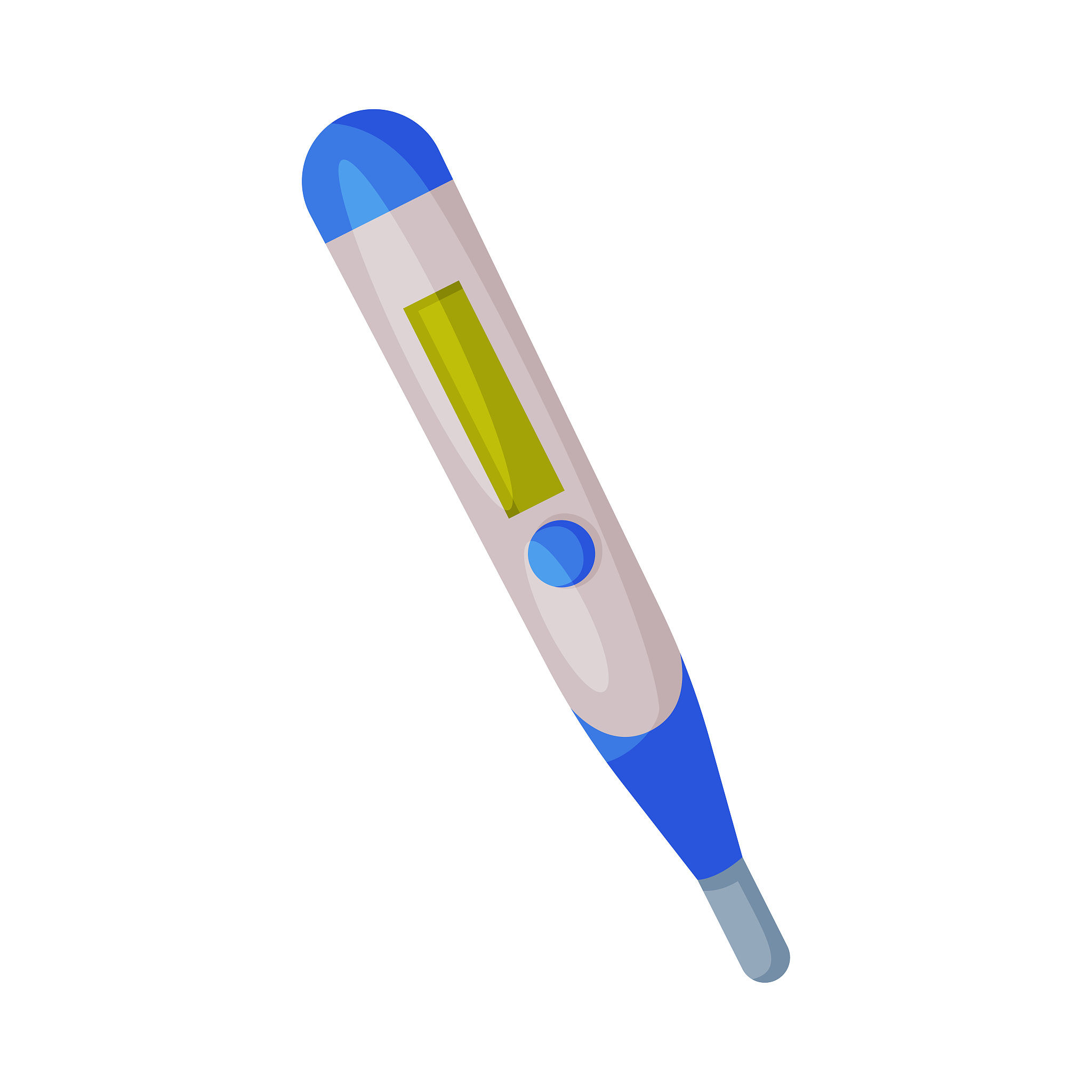digital medical thermometer, first medical aid kit element vecto