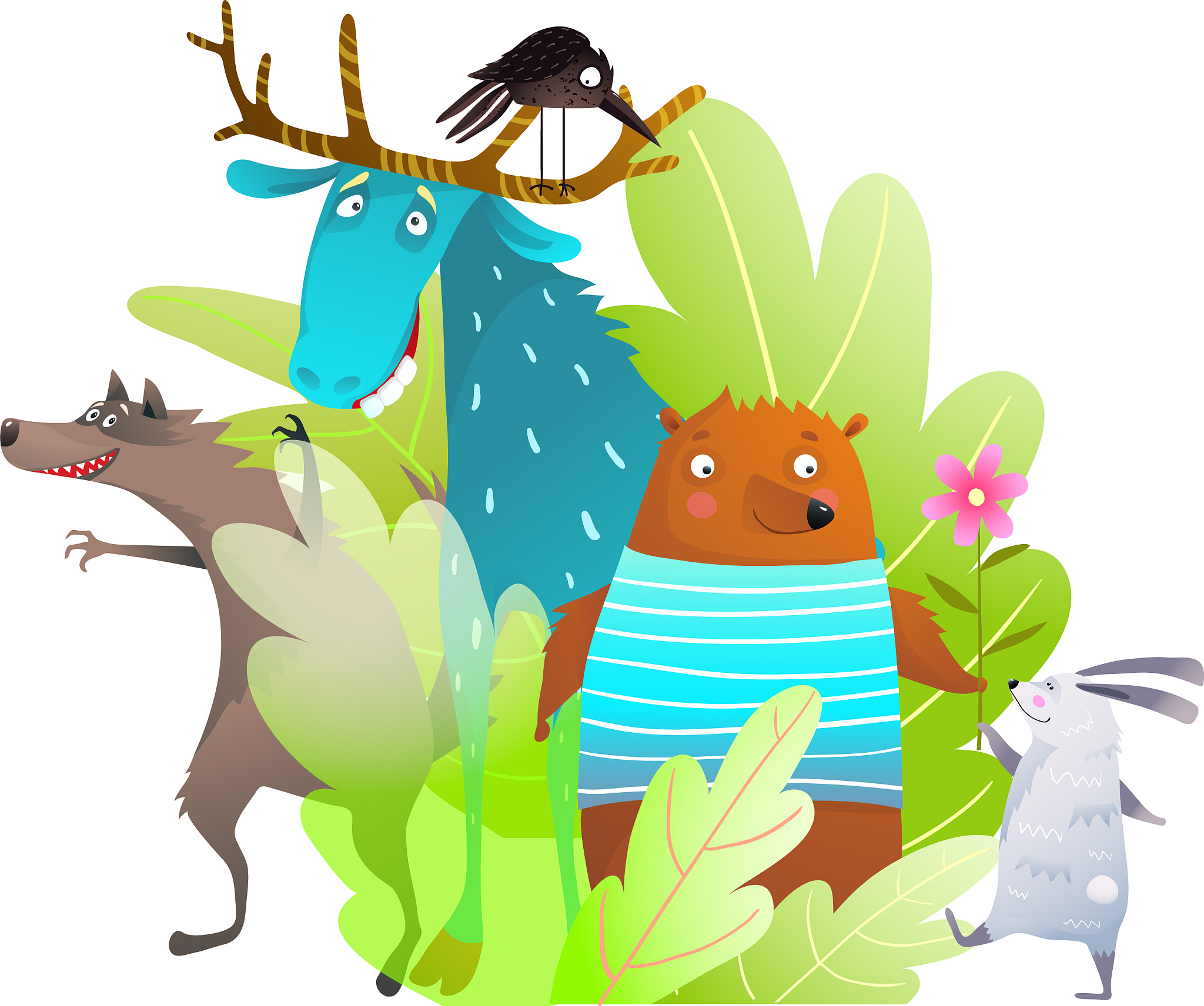 近视熊的笑话：为什么一只熊那么激动？