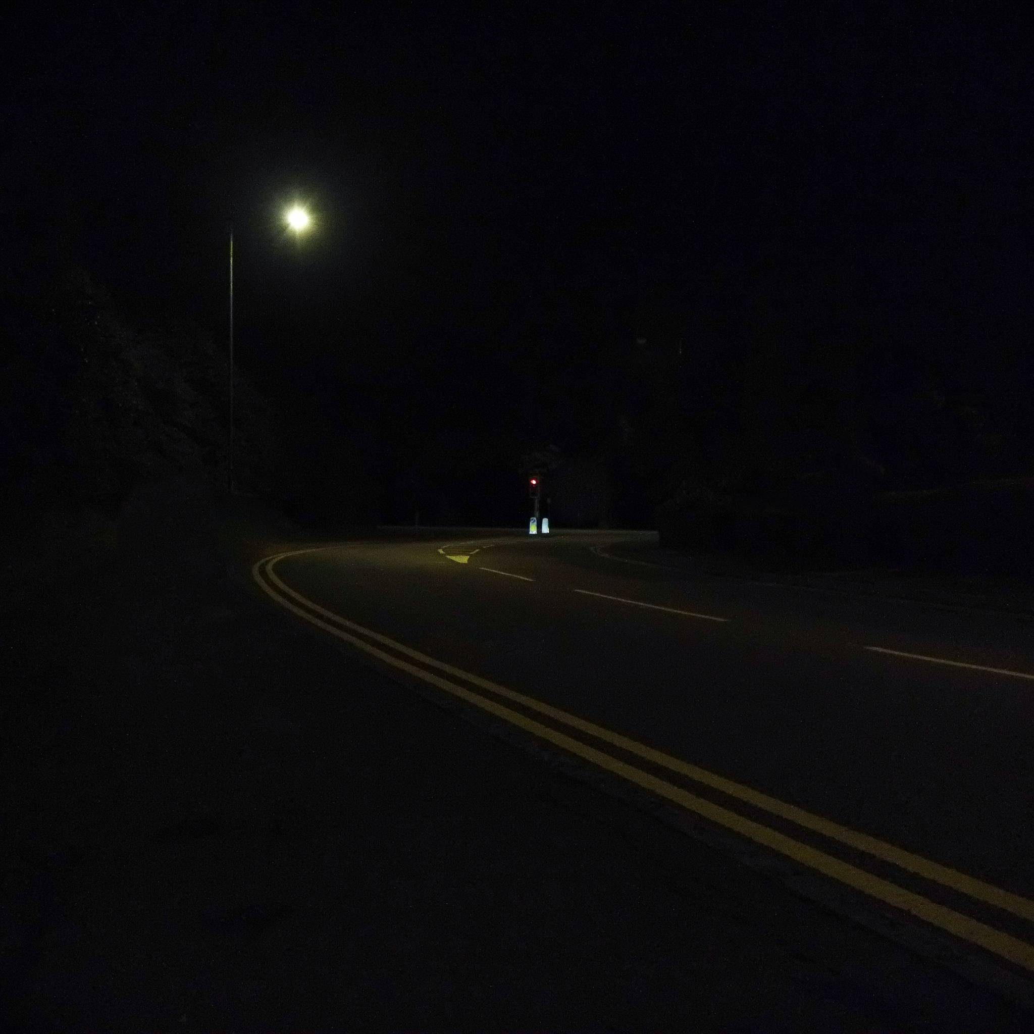 road at night