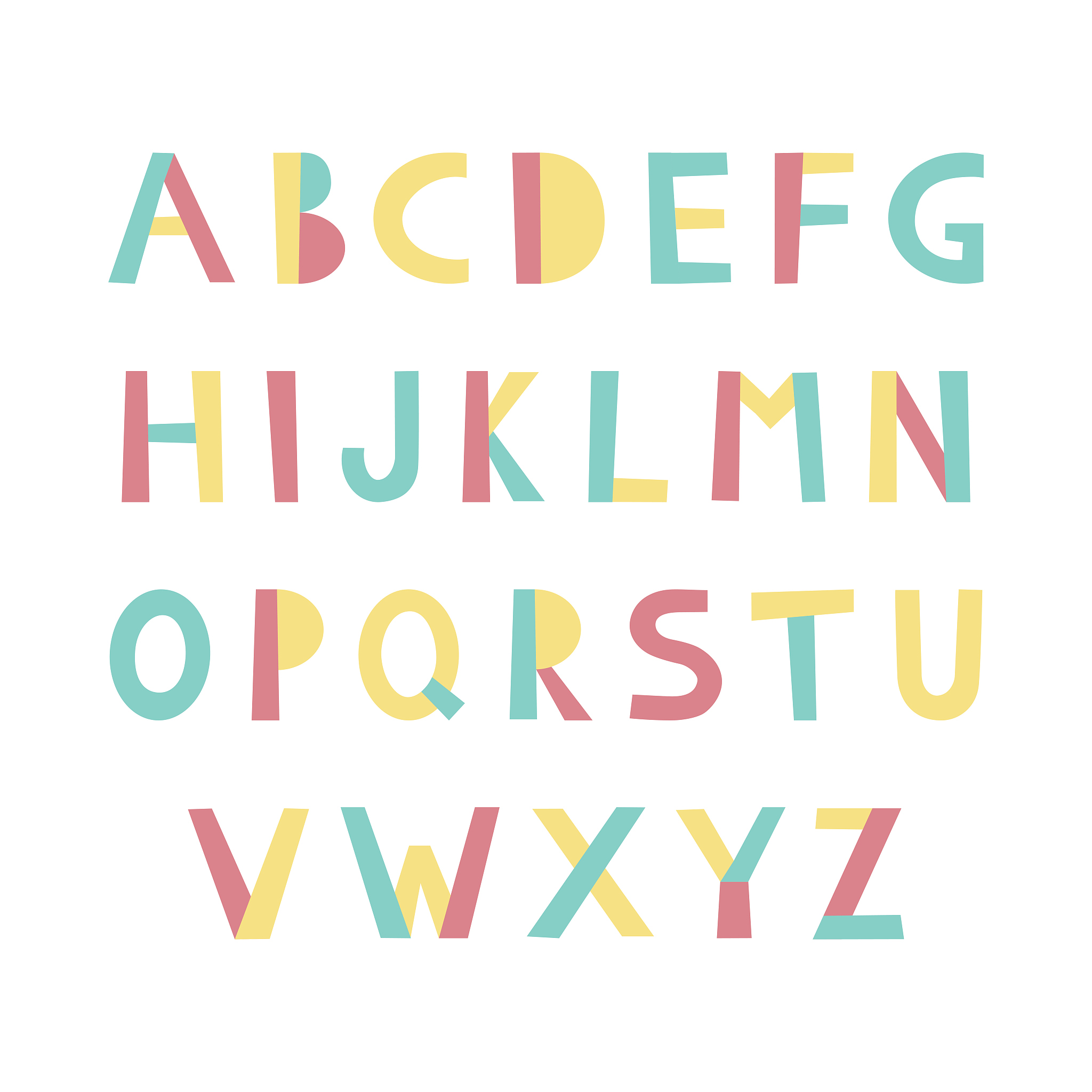 HUXFI能组成什么单词？ - 无法组成的字母组合