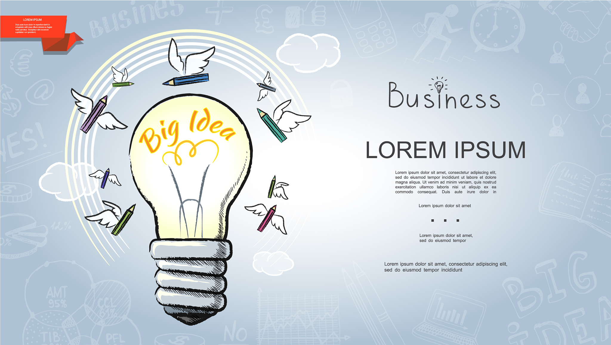 hand drawn business startup template