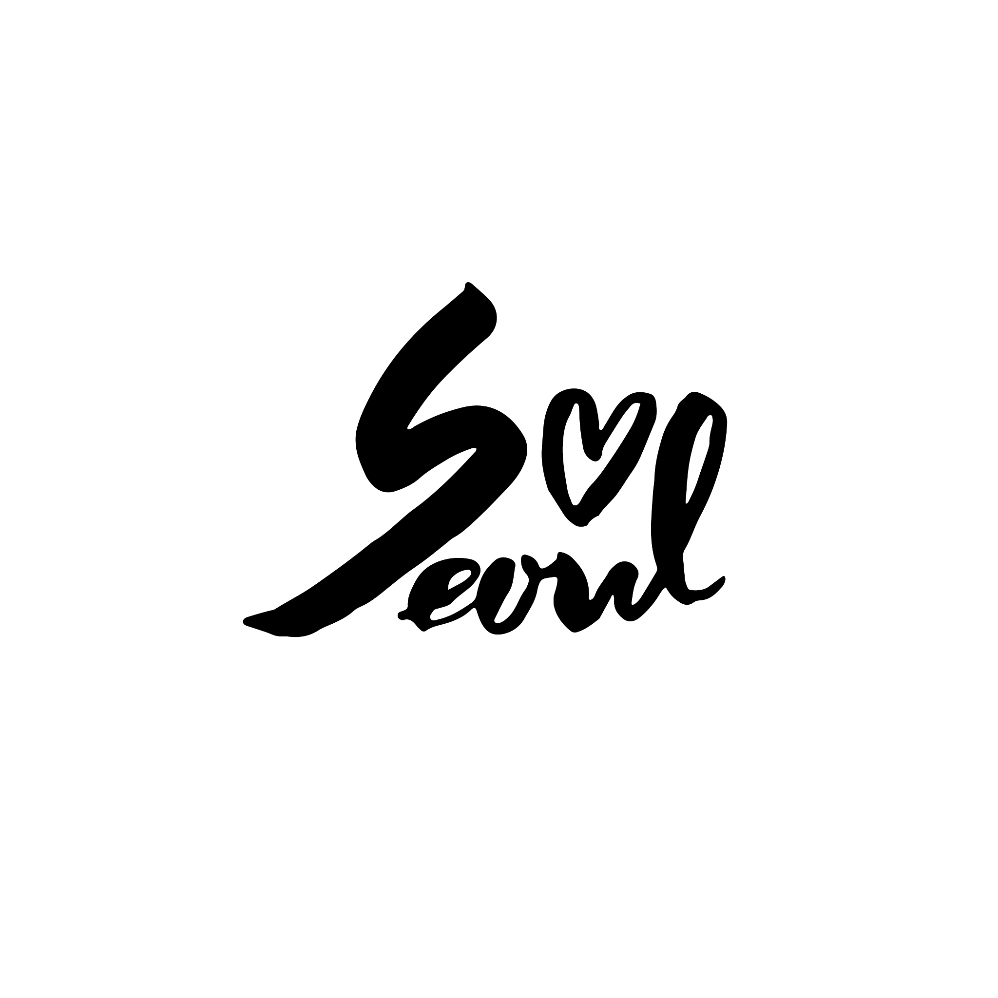 seoul korea typography dry brush lettering