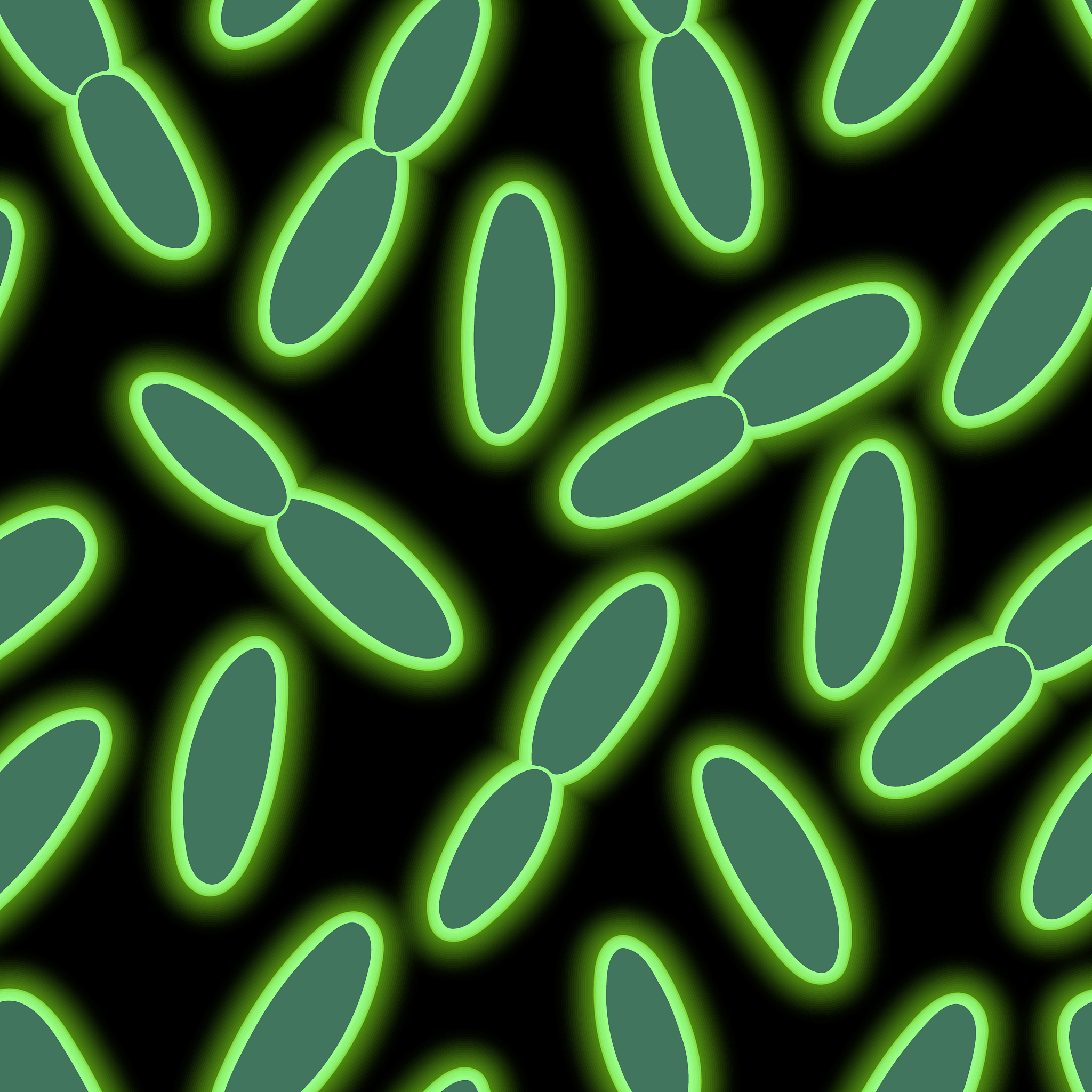 plague wand. vector illustration. bacterium under fluorescence m