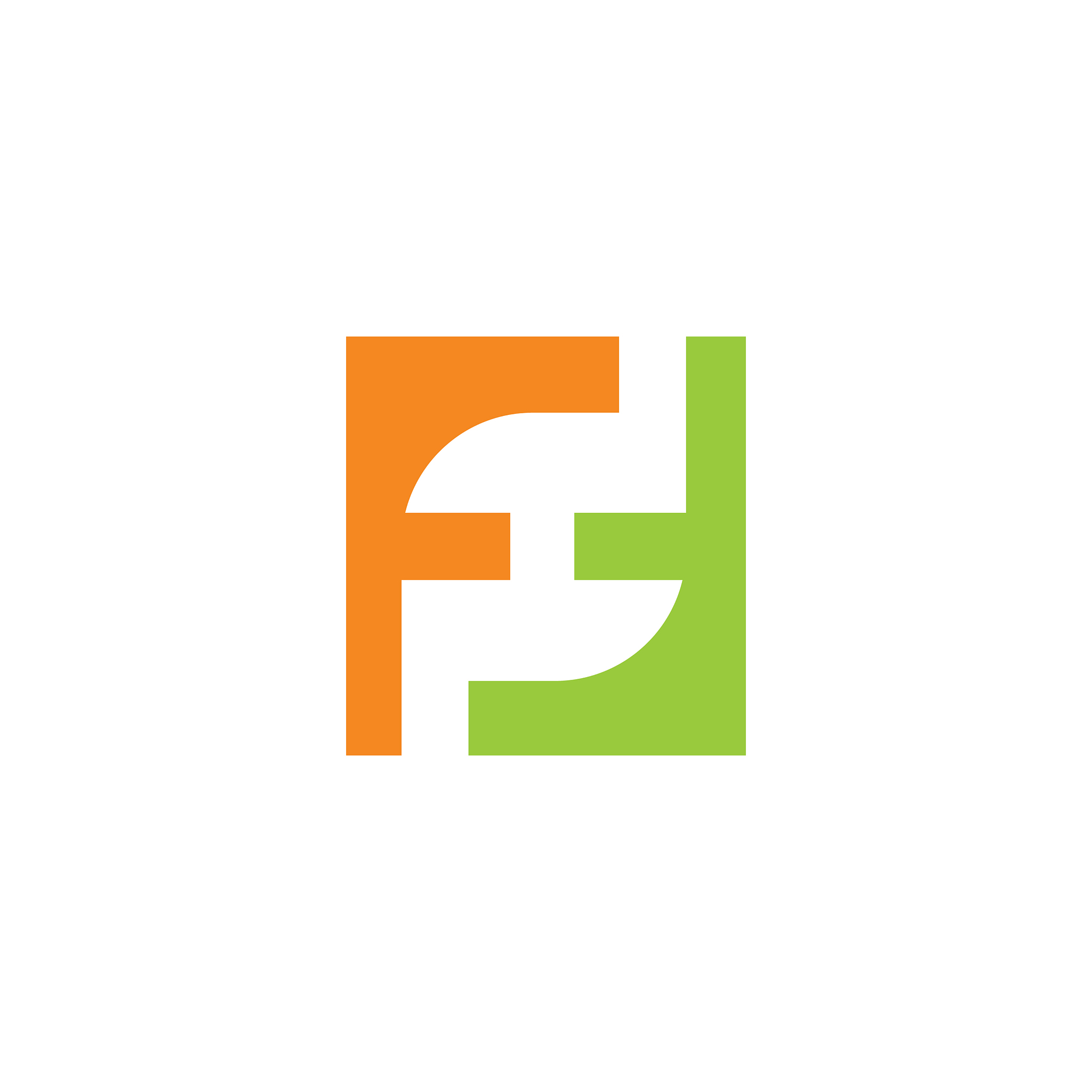 initial letter ff or f logo design template