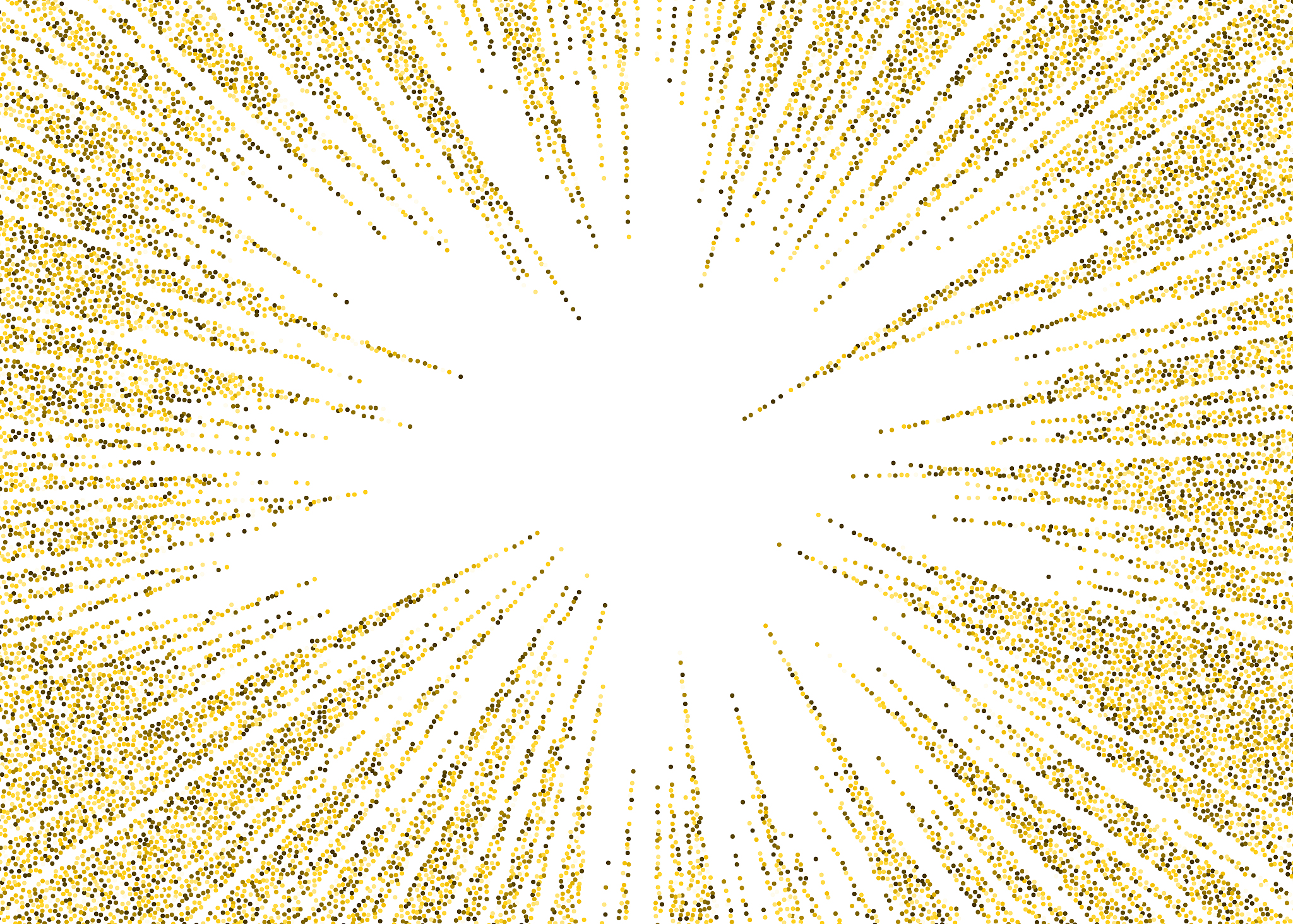 golden speed line fast motion on white background