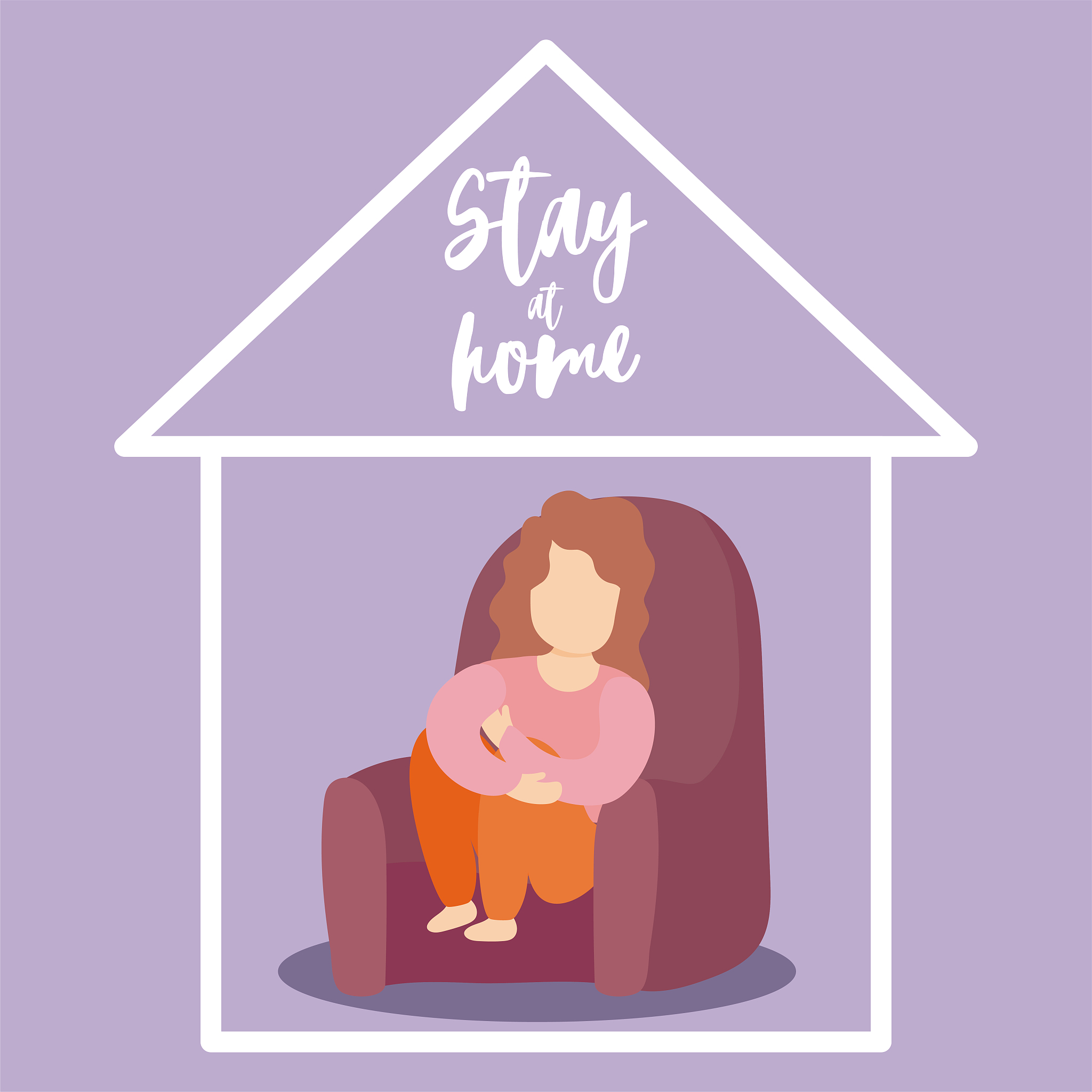 stay at home awareness social media campaign and coronavirus pre