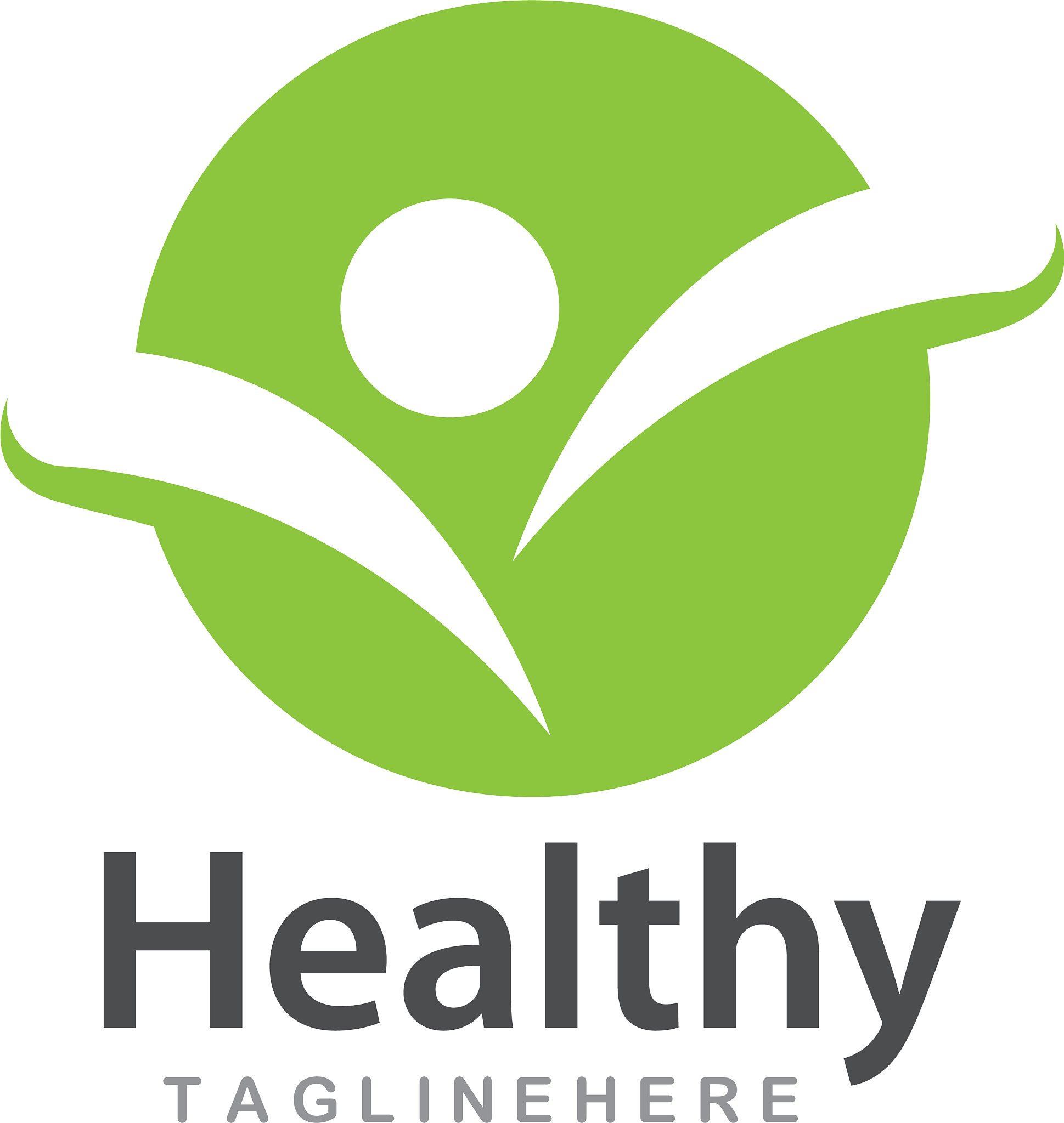 healthy life logo template