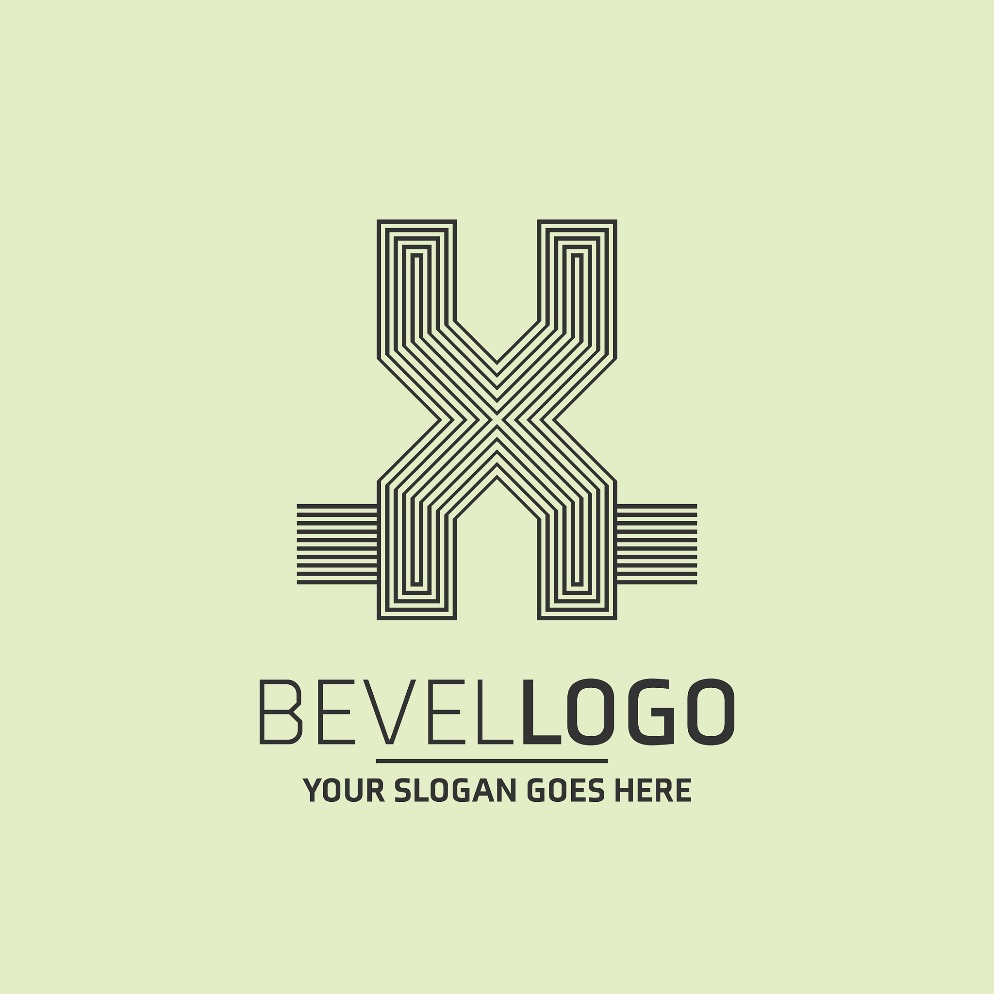 alphabetic logo design with elegent design and