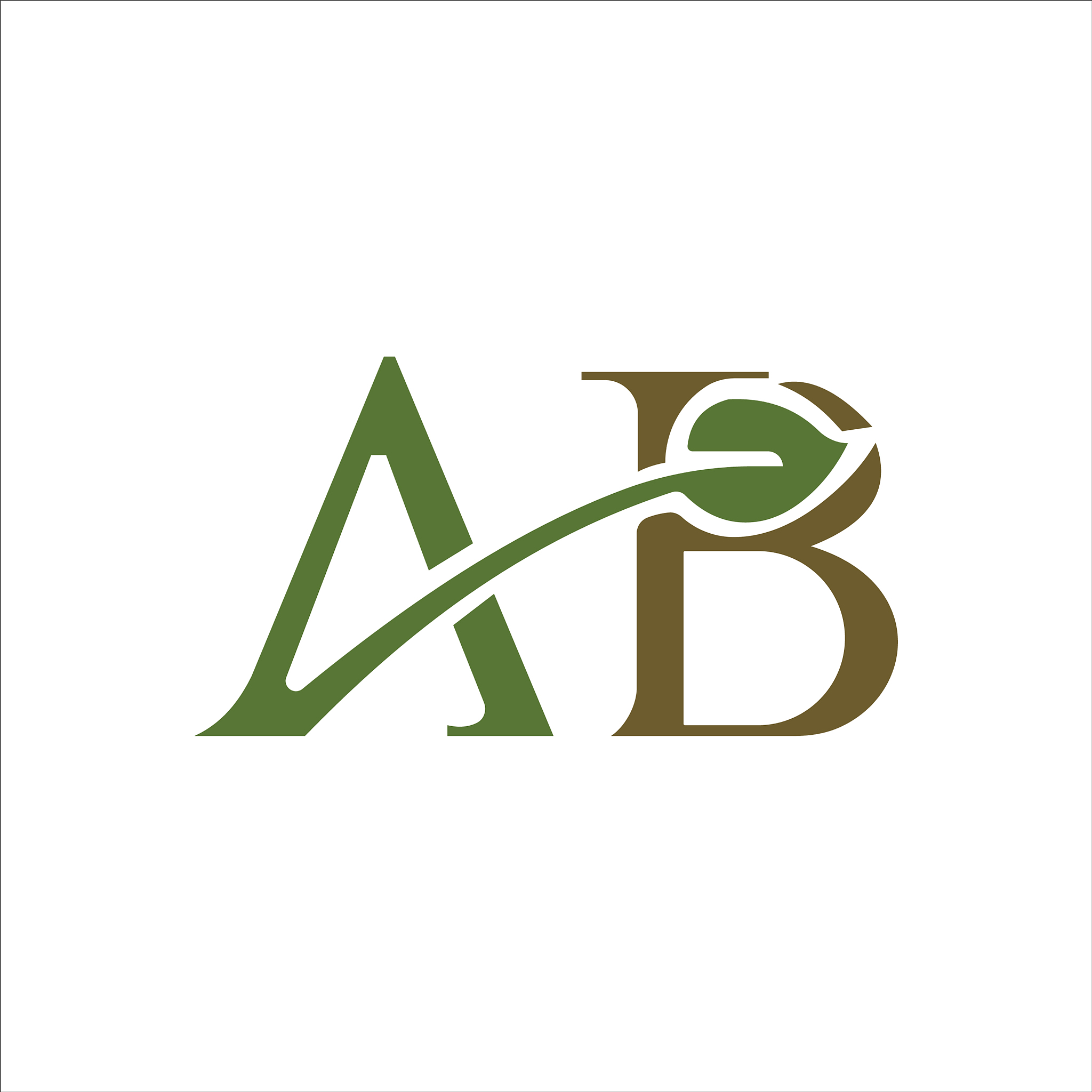 initial letter ab or ba logo design template