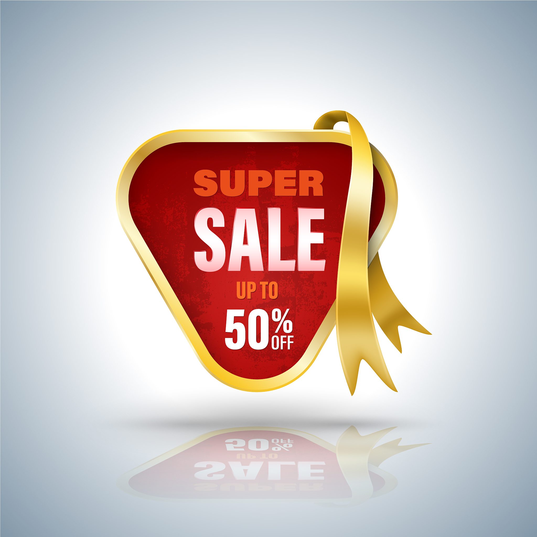 sale banner  3d style