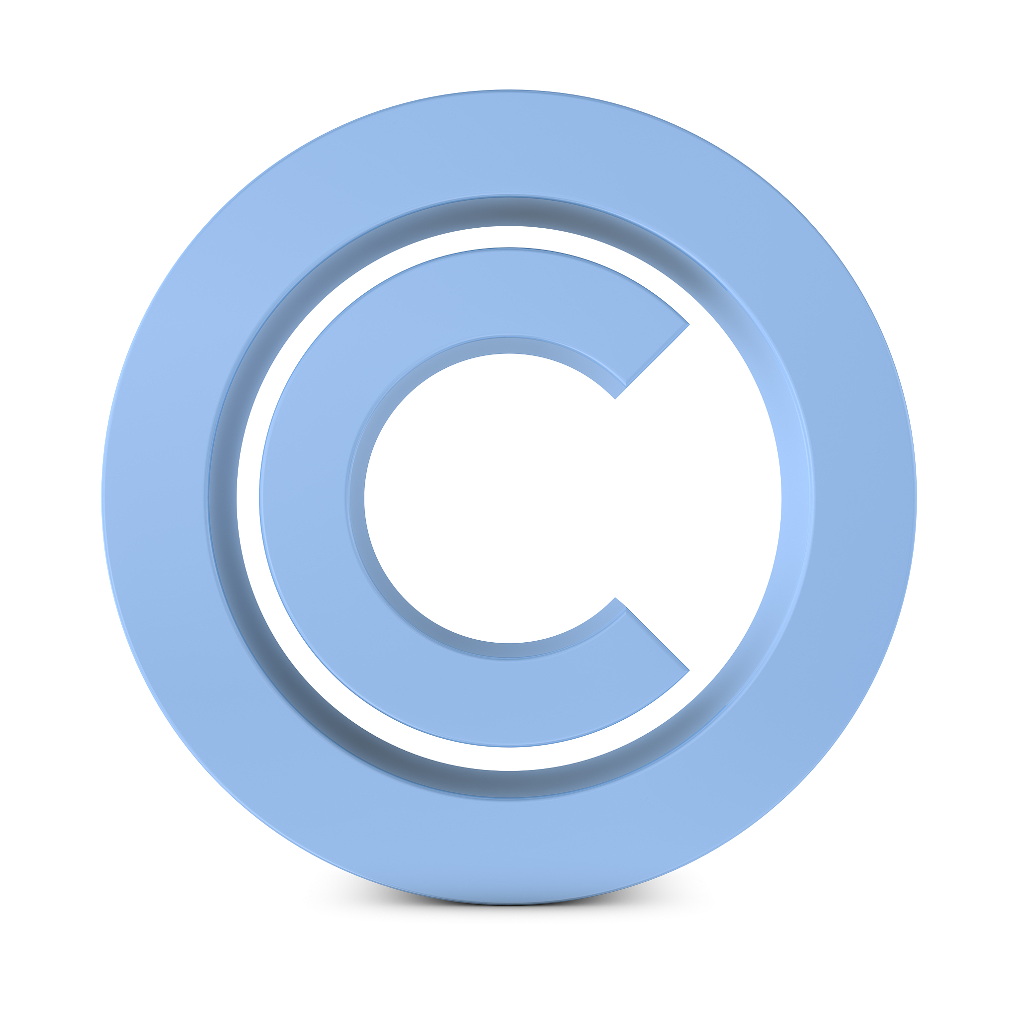 standing copyright sign