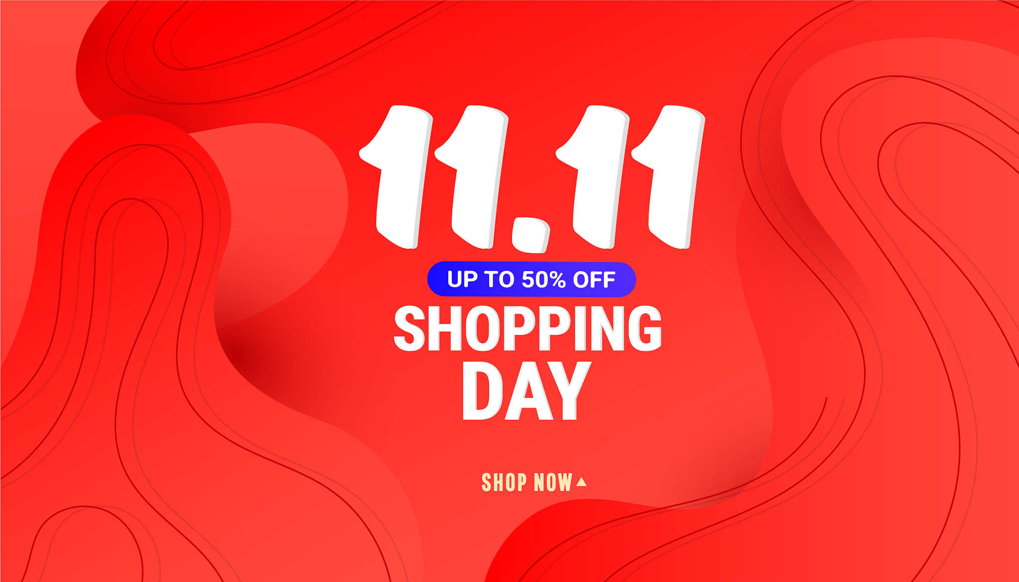 1111 discount banner template poster with liquid