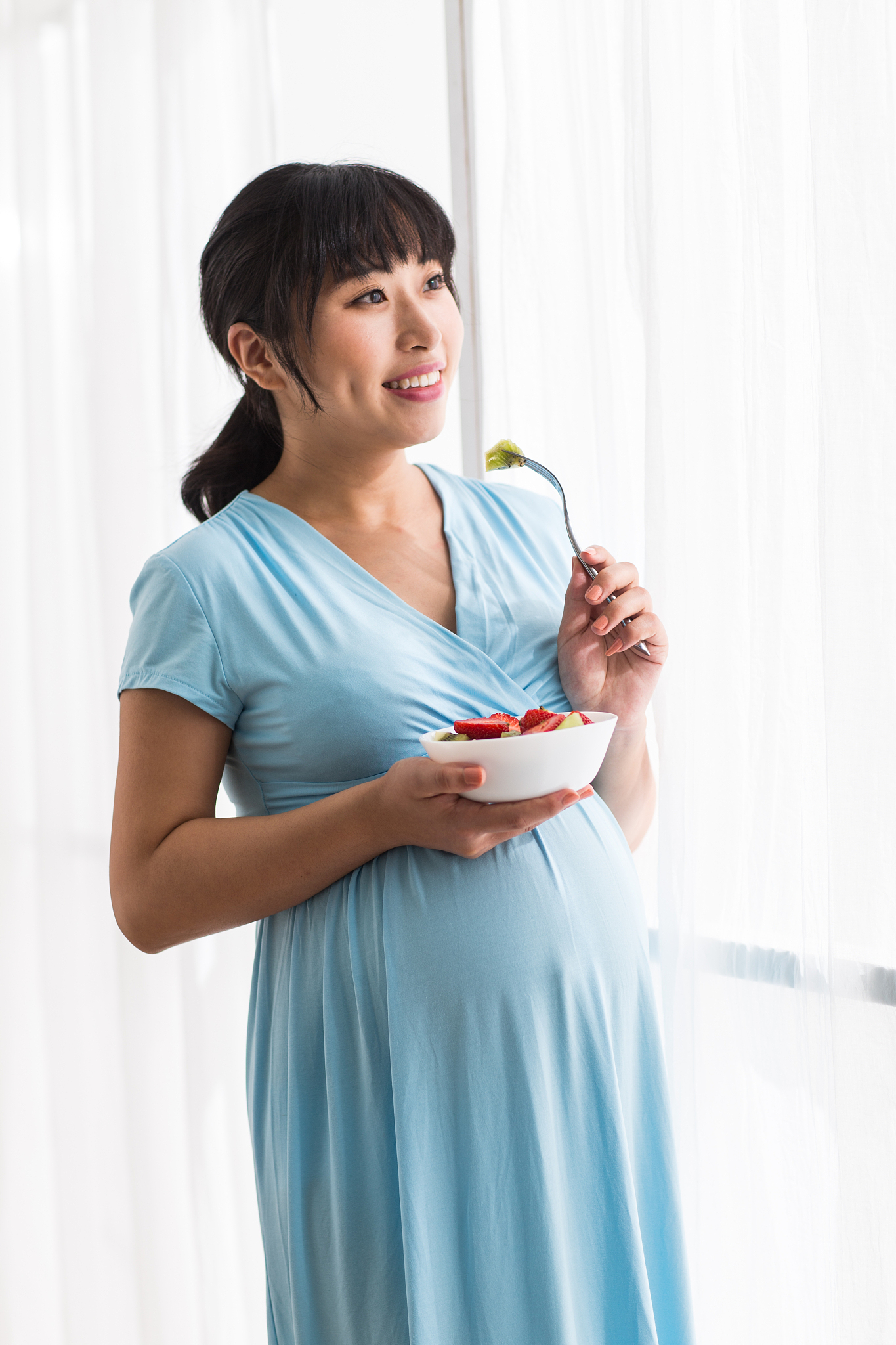 幸福的孕妇