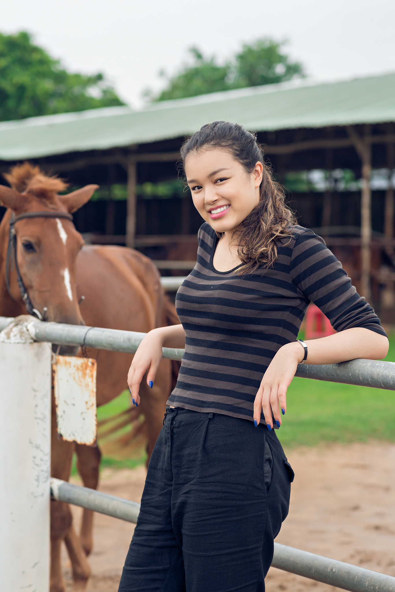 cheerful cowgirl