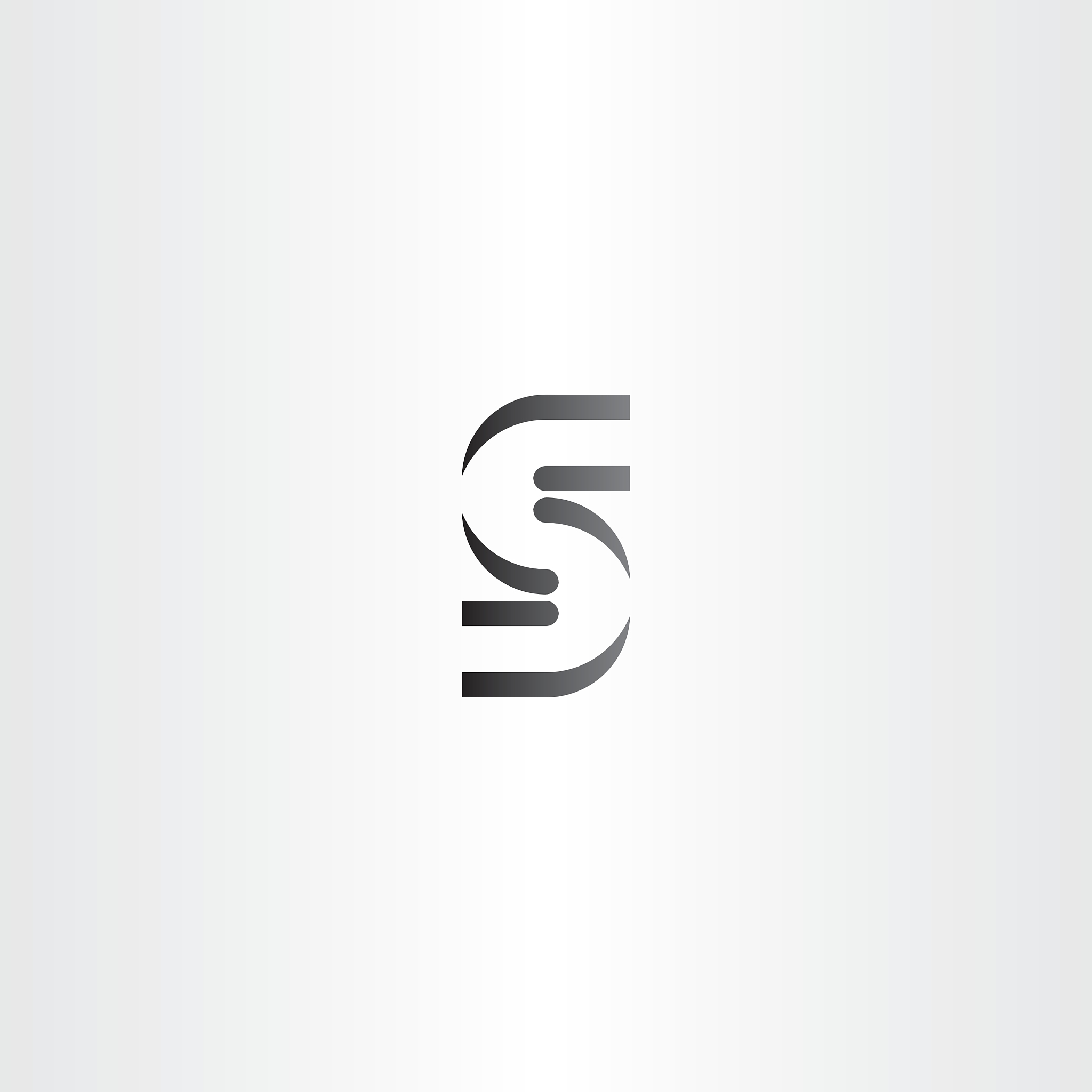 logo s letter black logotype sign icon element
