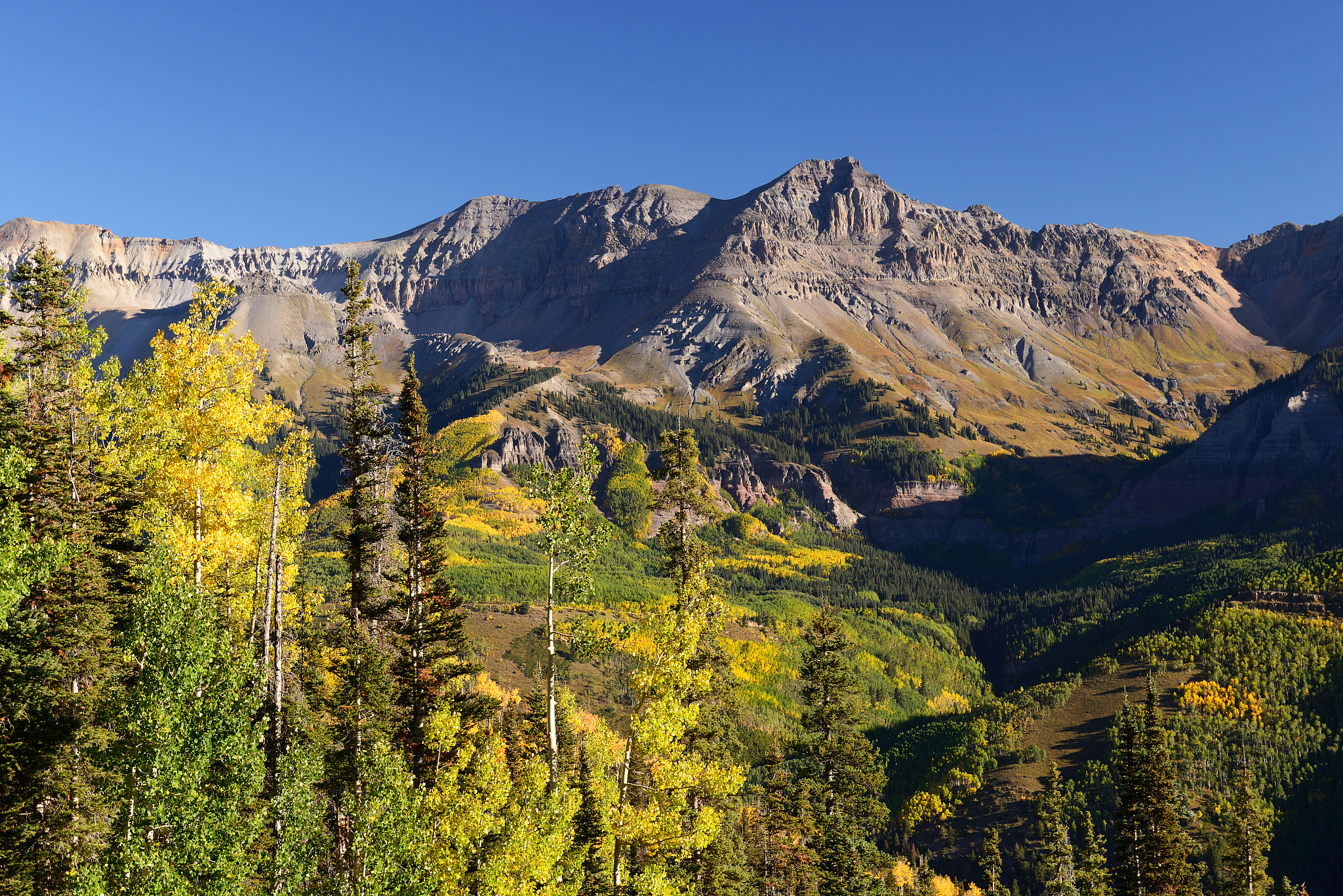 view of san juan mountains at telluride