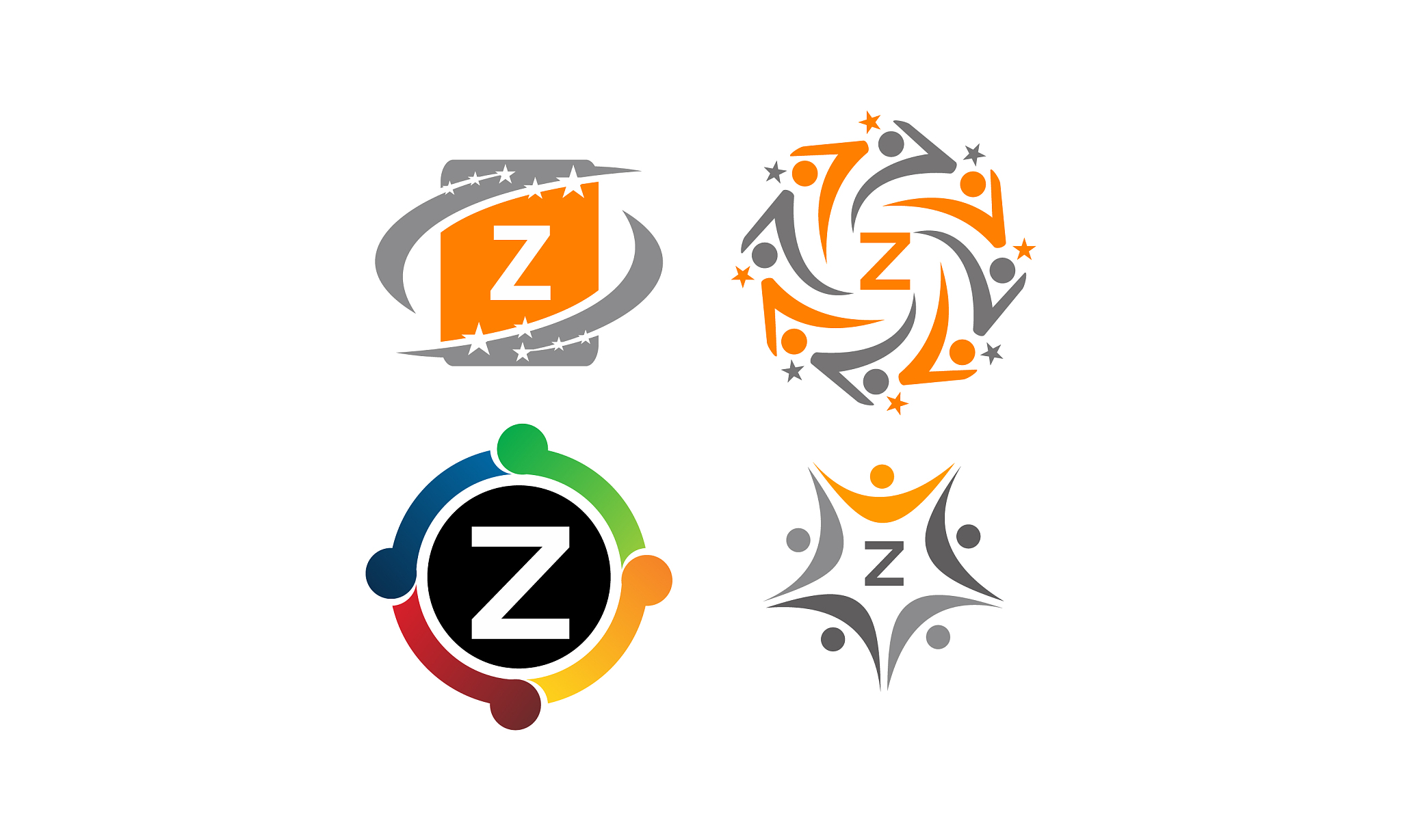 logotype z modern template set