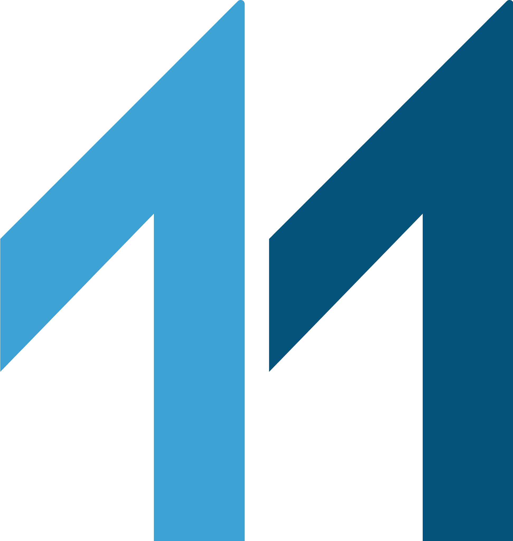 m letter logo template
