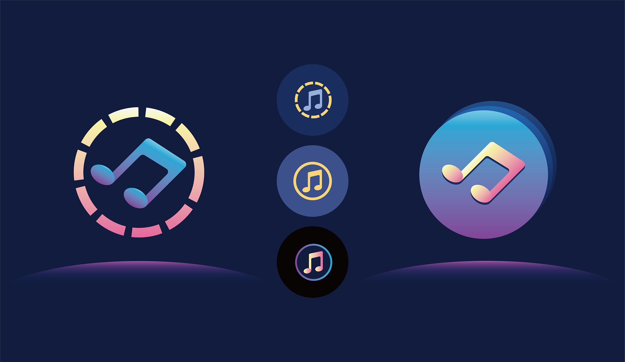 music notes symbols icon illustration