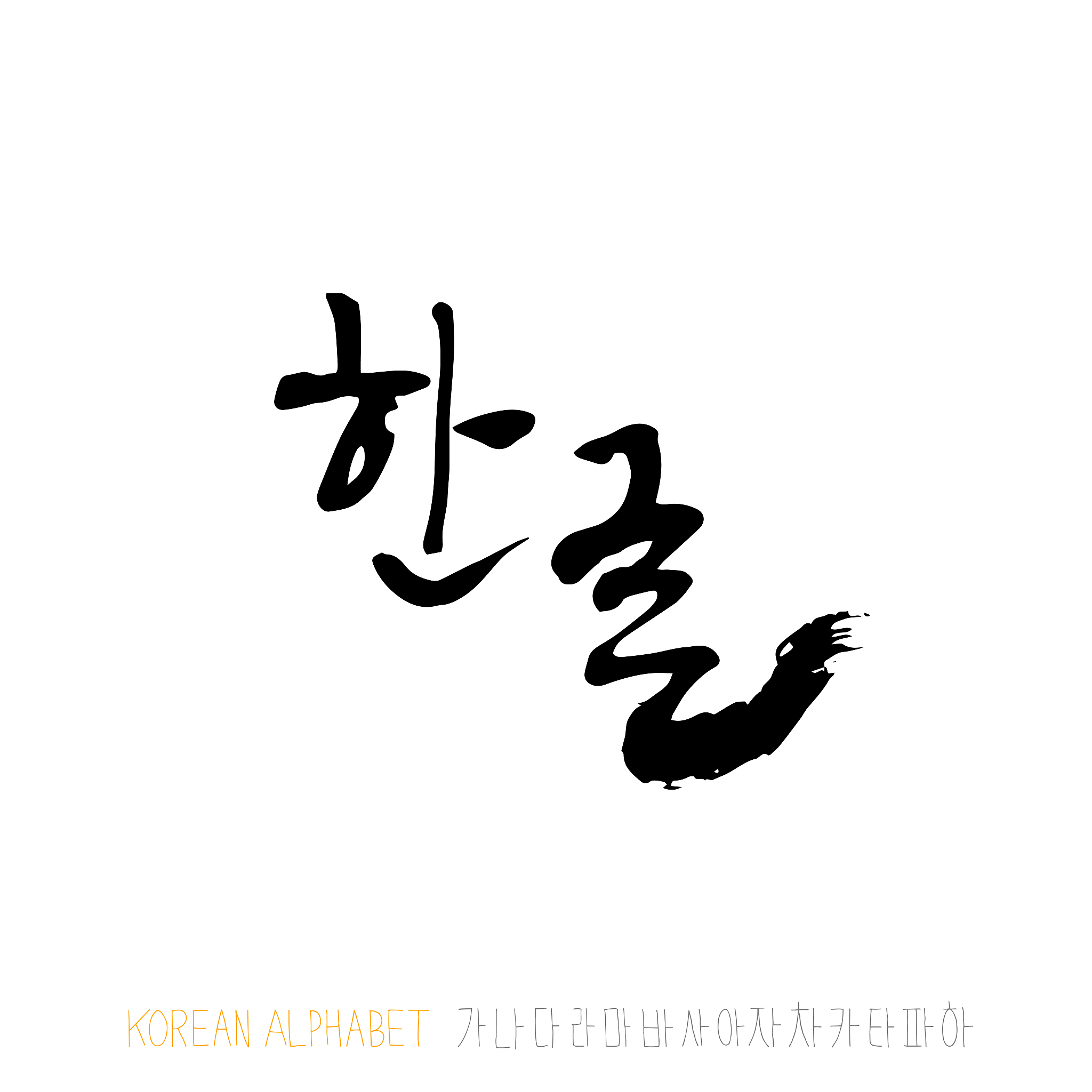 korean alphabet