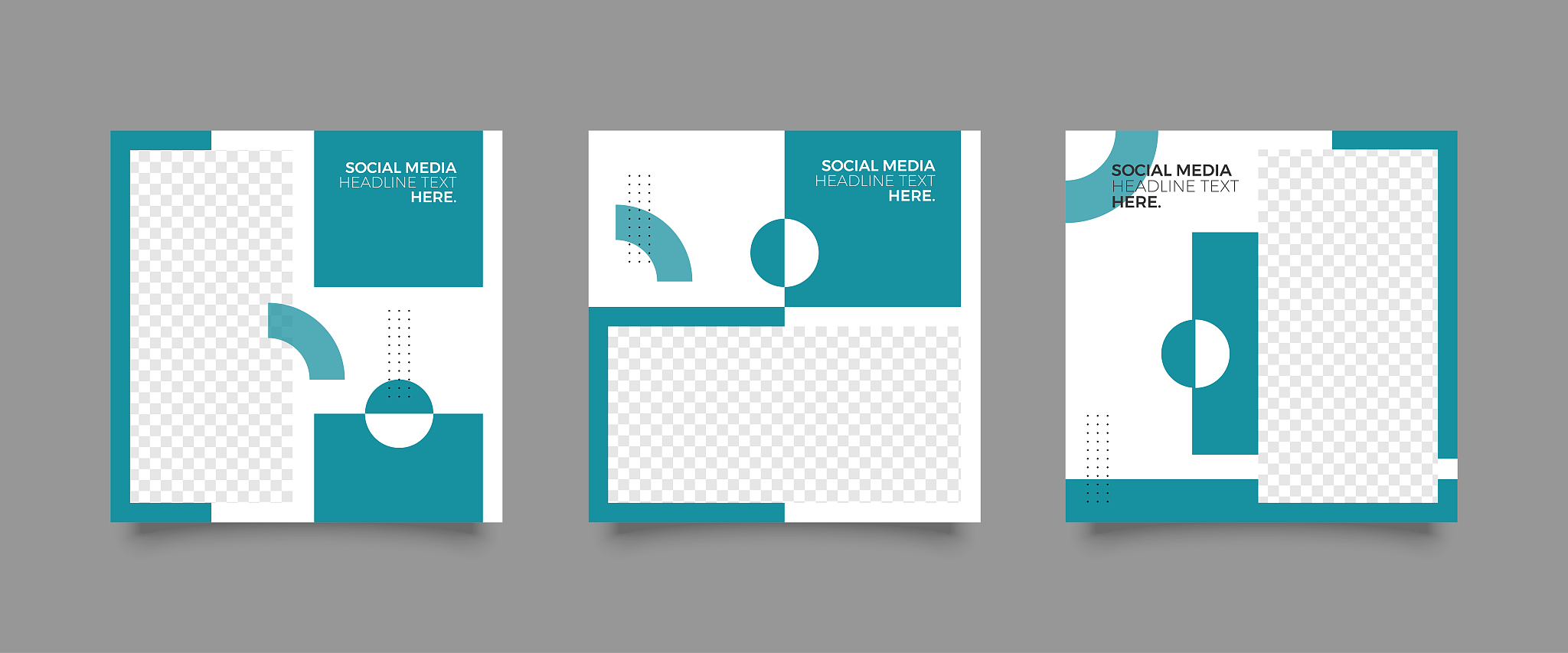 modern social media post template
