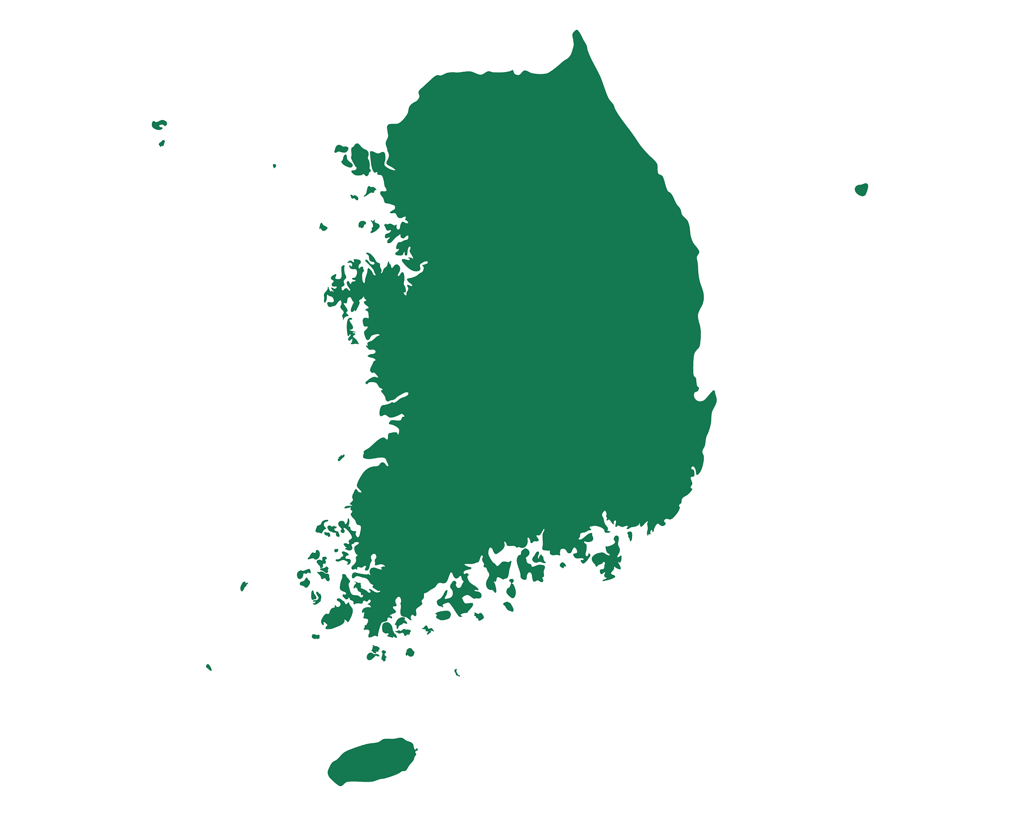 map of south korea