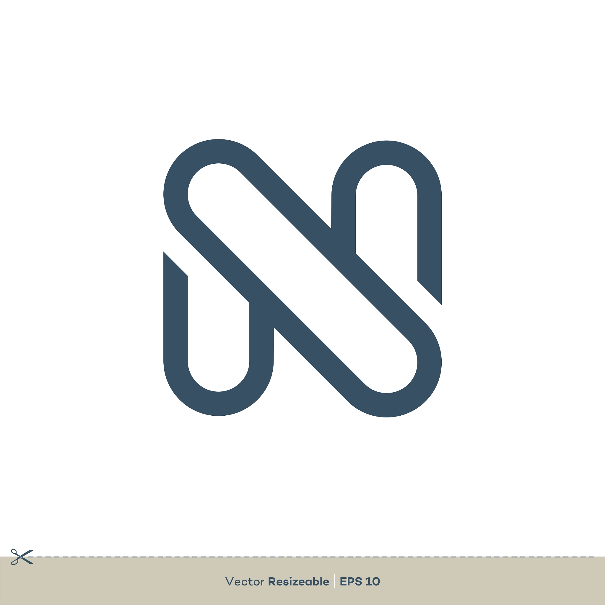 n letter vector logo template illustration design. vector eps 10