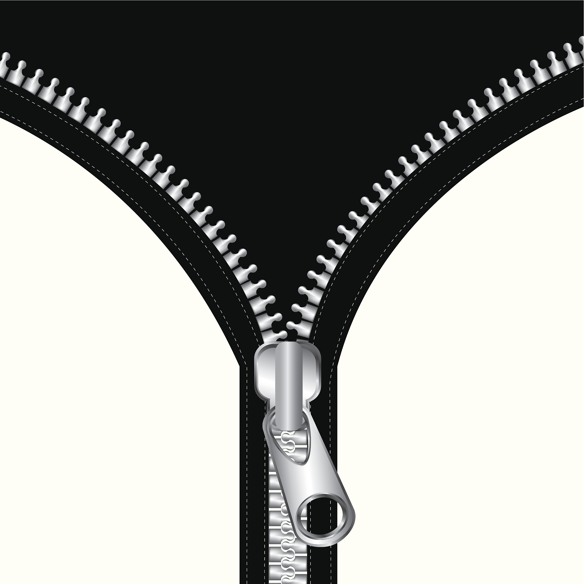black zipper