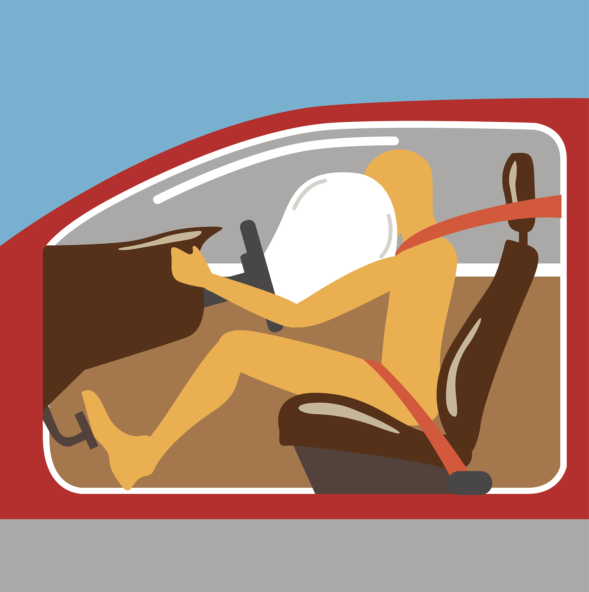 airbag on