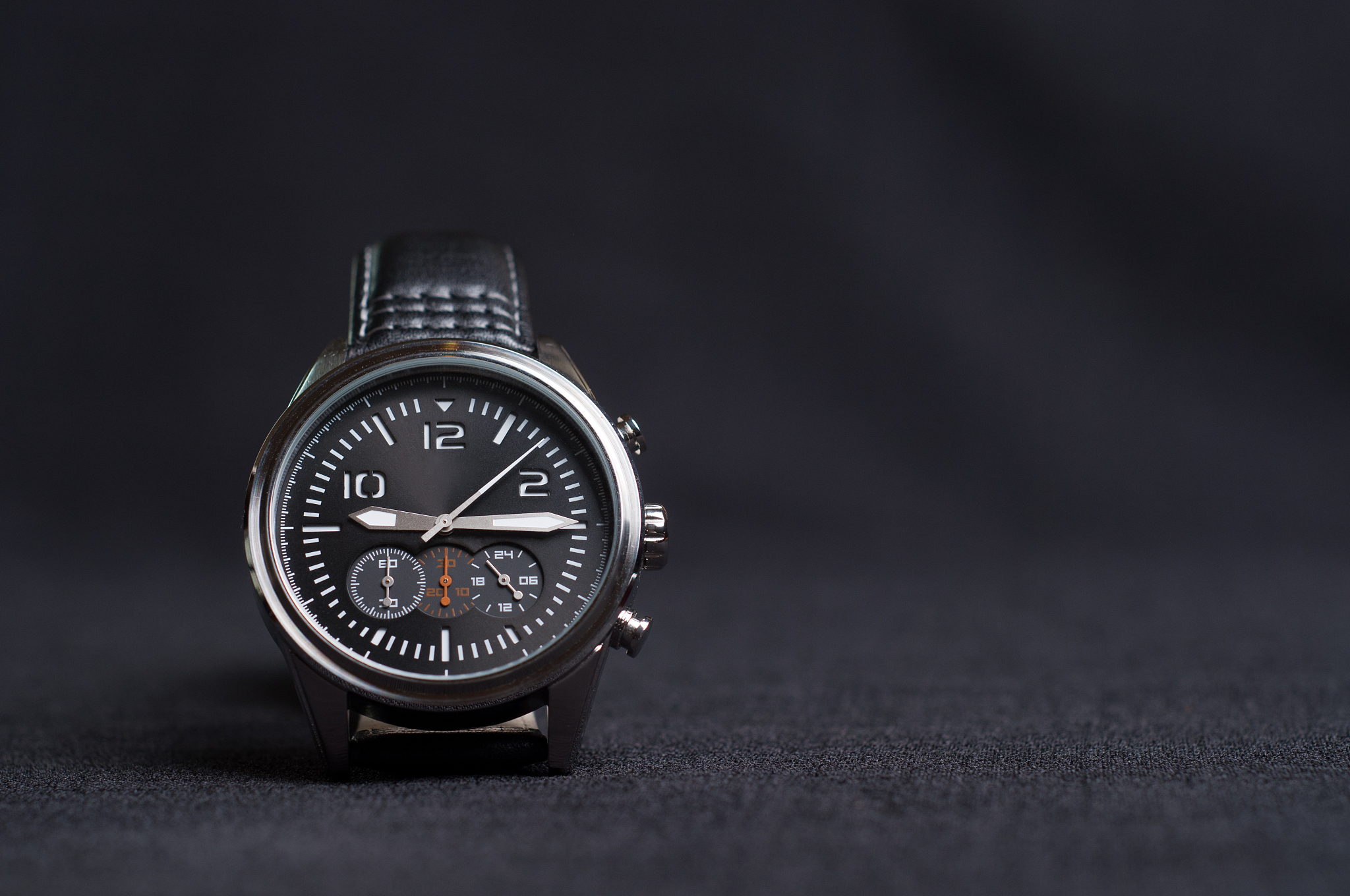 luxury watch on the table