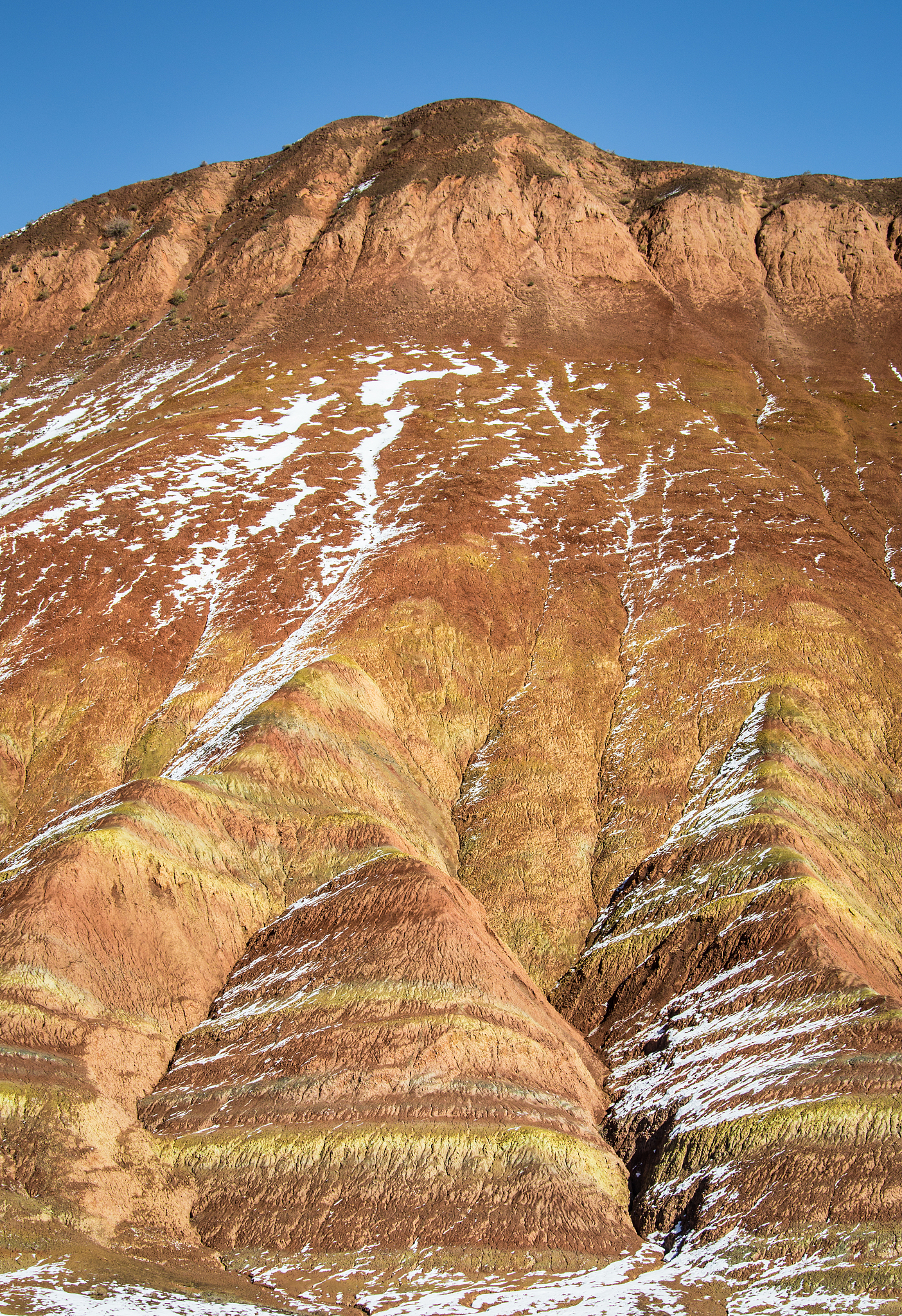 views from red rock, china, rainbow mountains